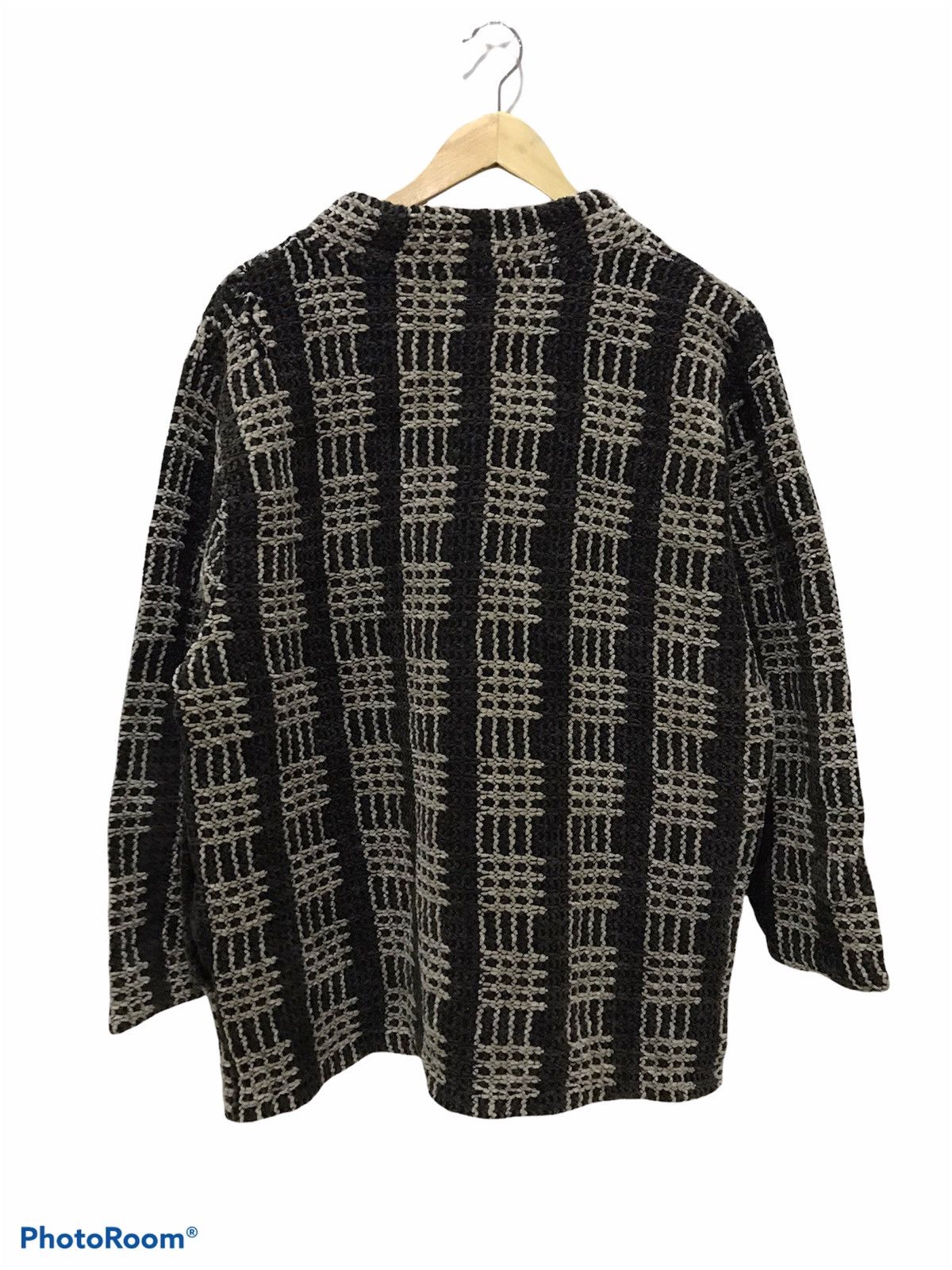 Japanese Brand Vintage Bachecing plaid knitted knitwear Size US L / EU 52-54 / 3 - 2 Thumbnail