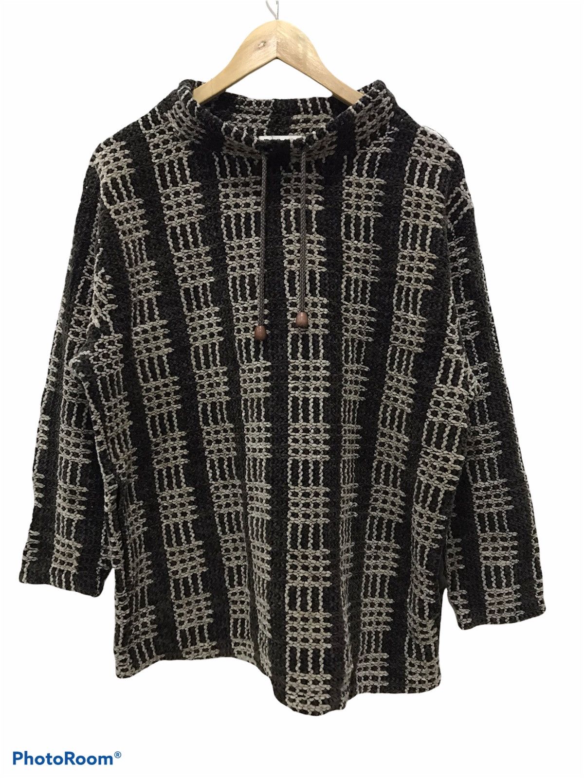Japanese Brand Vintage Bachecing plaid knitted knitwear Size US L / EU 52-54 / 3 - 1 Thumbnail