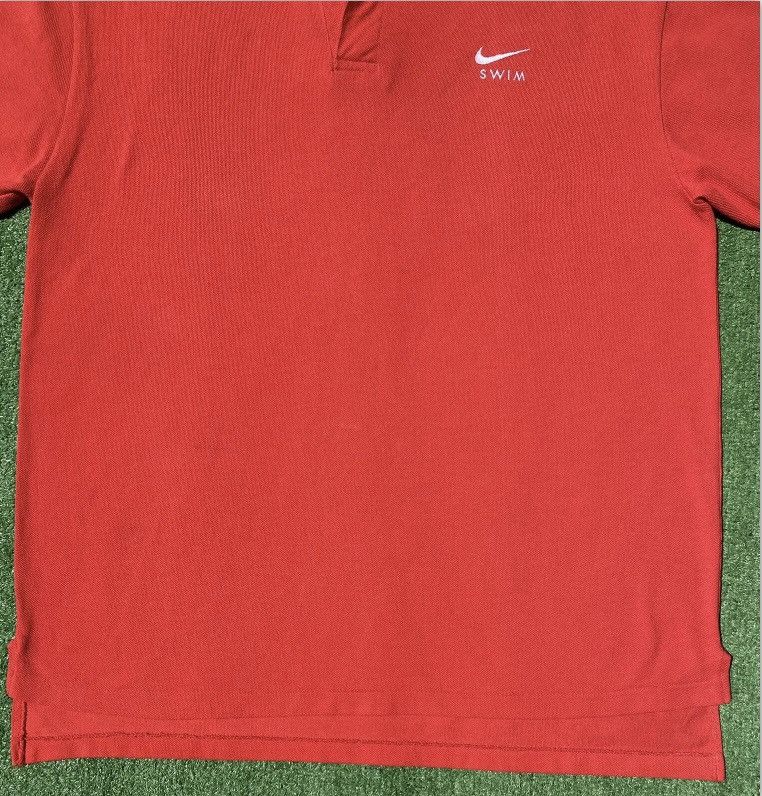 Nike 90’s Nike Swim White Tag Swoosh Polo Shirt Men’s XL Size US XL / EU 56 / 4 - 4 Thumbnail