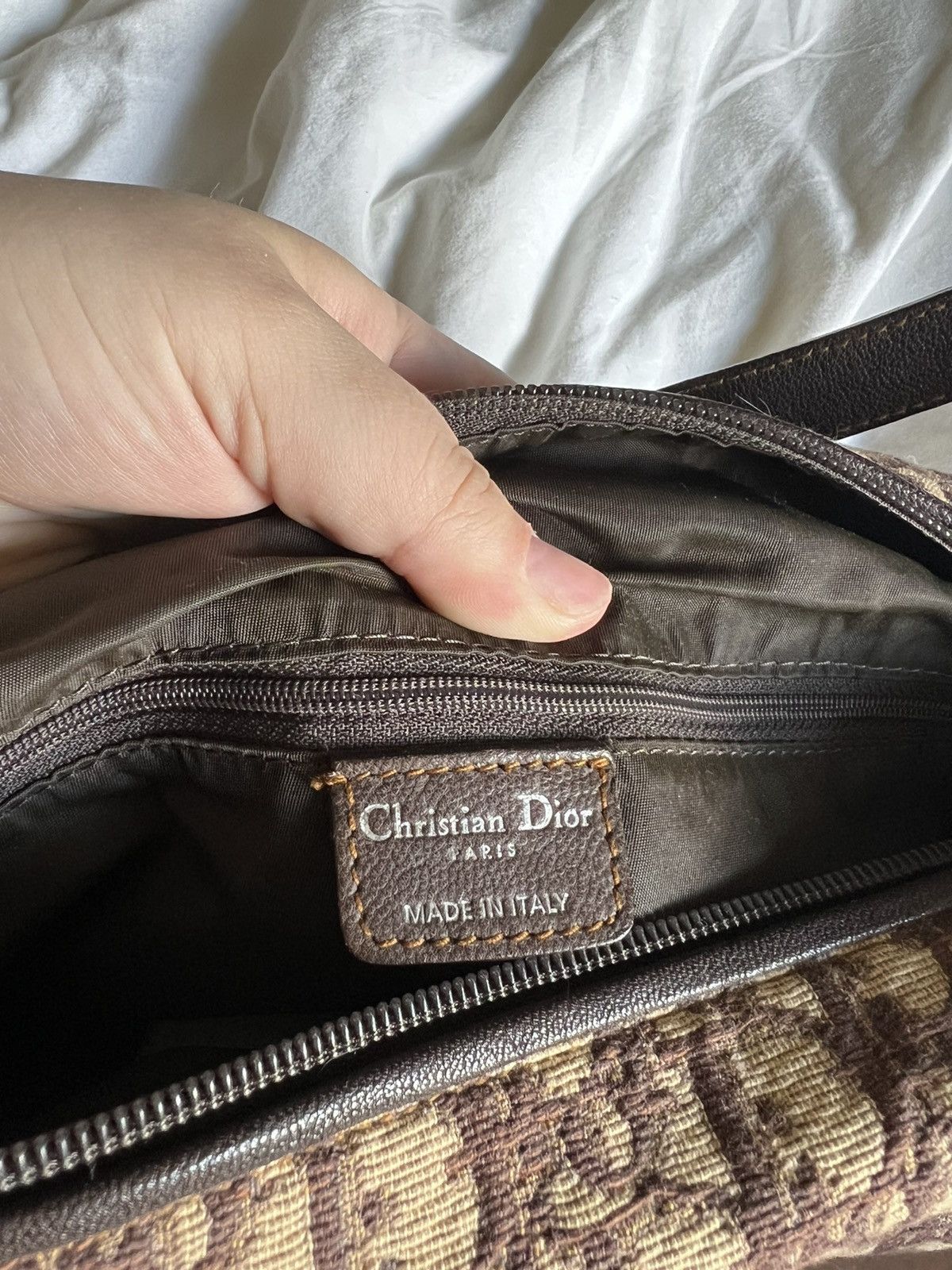 Dior Vintage Dior Monogrammed Hobo Bag Size ONE SIZE - 3 Thumbnail