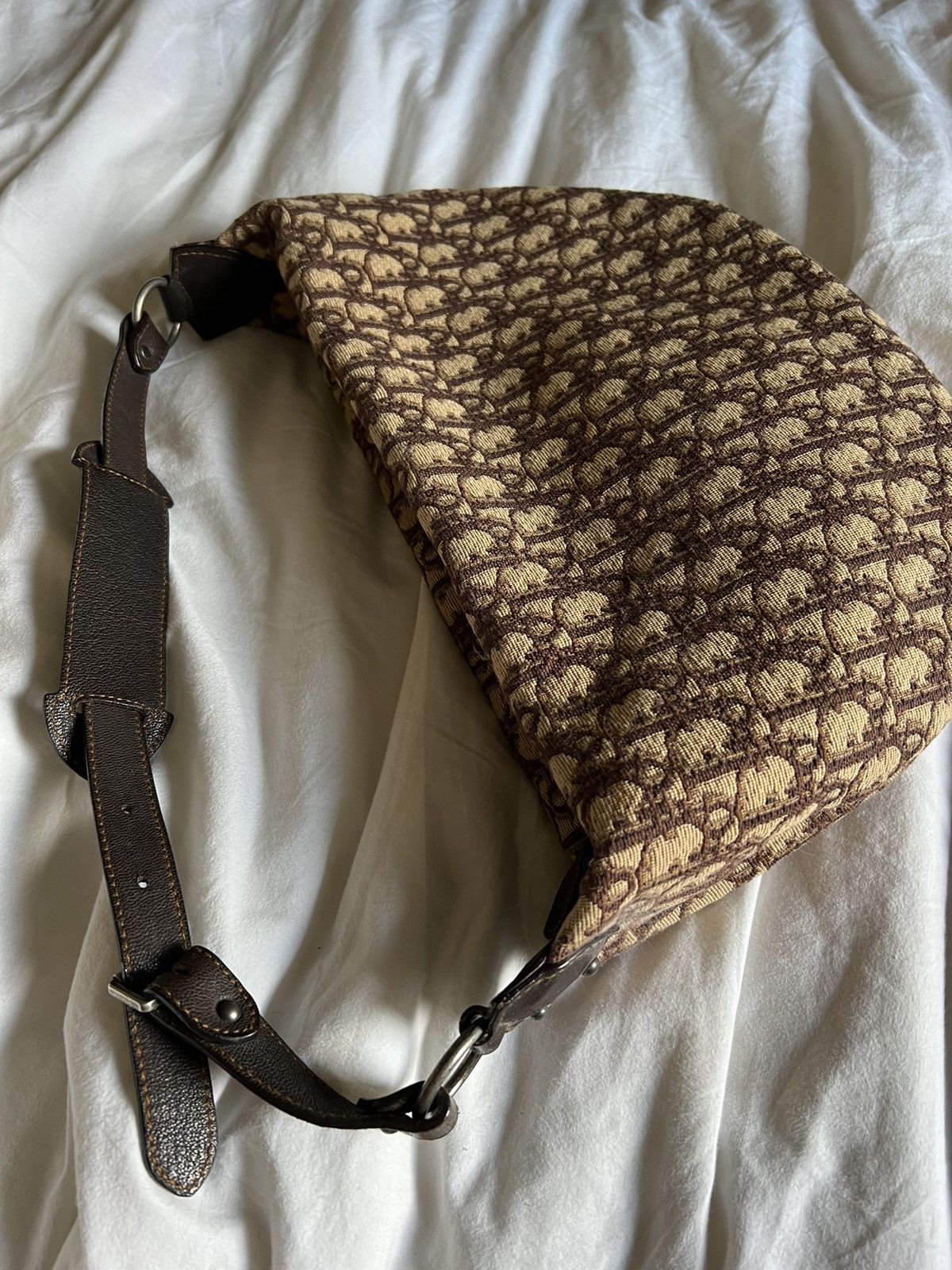 Dior Vintage Dior Monogrammed Hobo Bag Size ONE SIZE - 6 Thumbnail