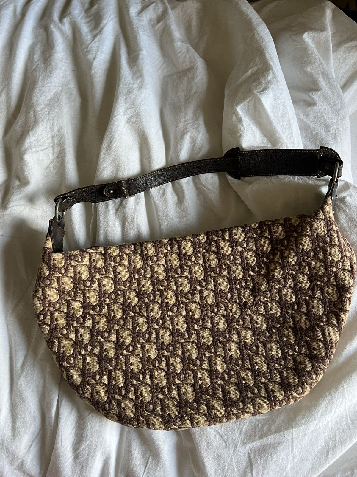 Dior Vintage Dior Monogrammed Hobo Bag Size ONE SIZE - 1 Thumbnail