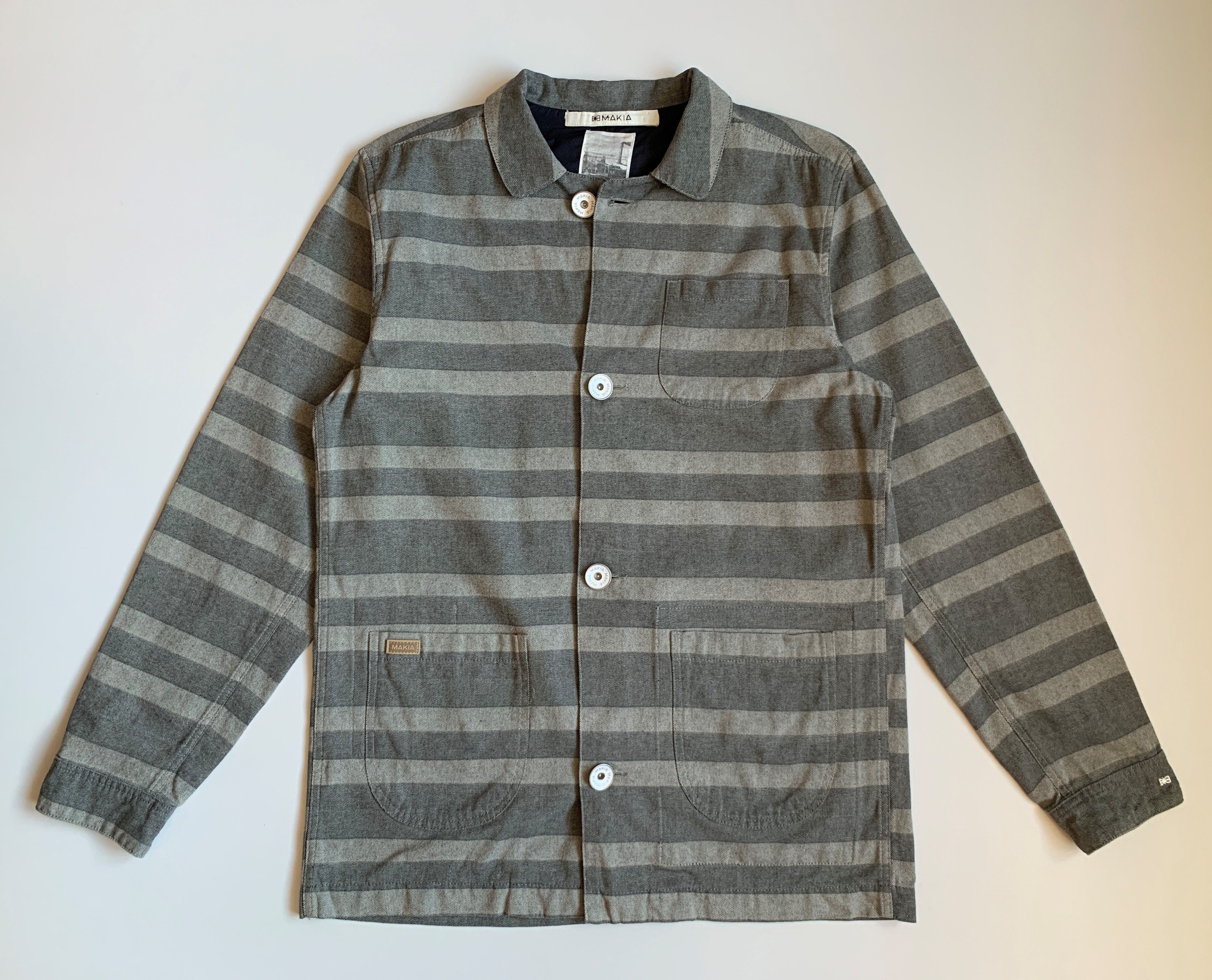 Makia Makia Men's Striped Jacket Size US XL / EU 56 / 4 - 1 Thumbnail