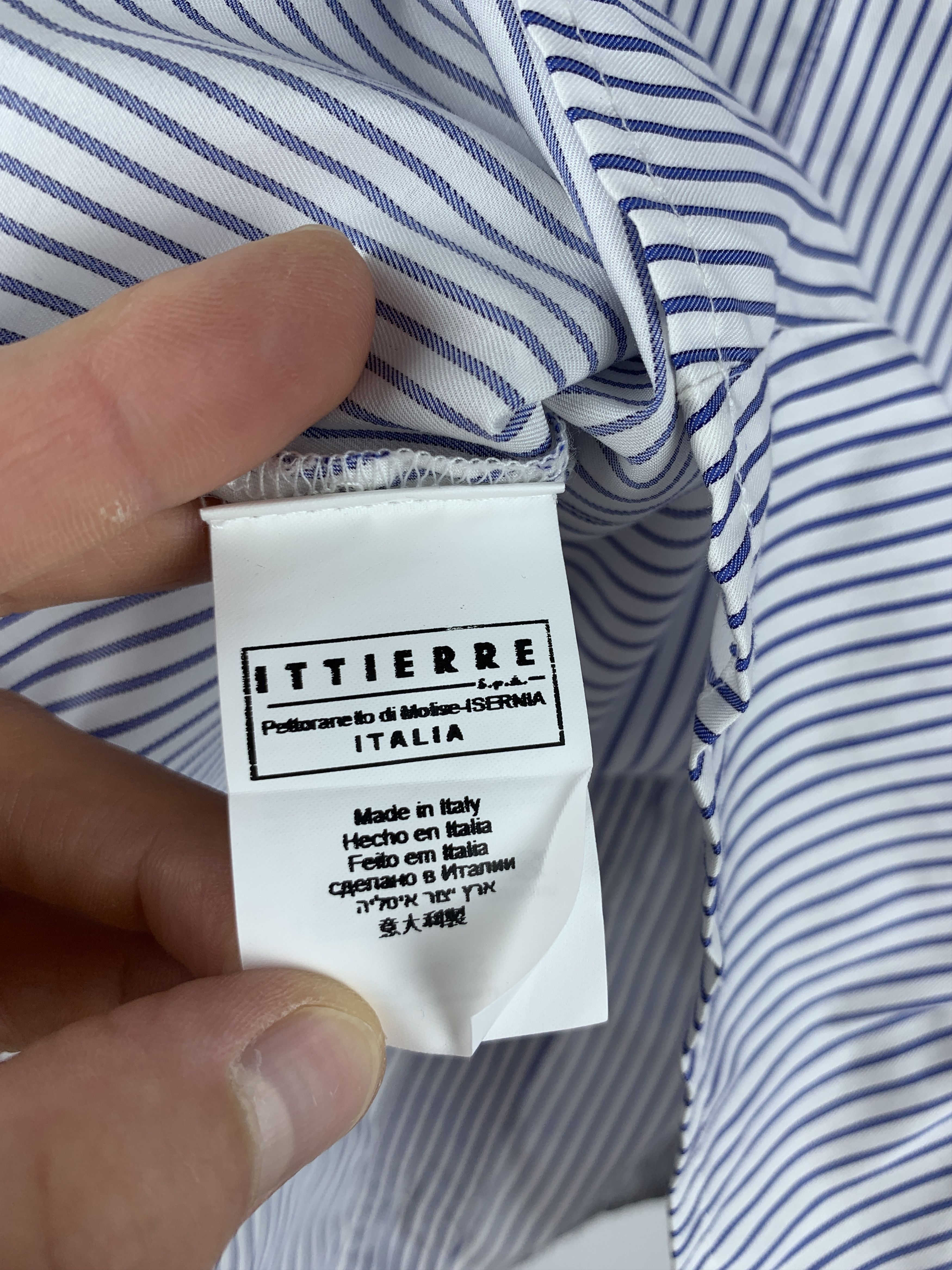 Versace × Versace Jeans Couture Wmn's Versace Jeans Couture Striped Long Sleeve Shirt Size XS / US 0-2 / IT 36-38 - 10 Thumbnail