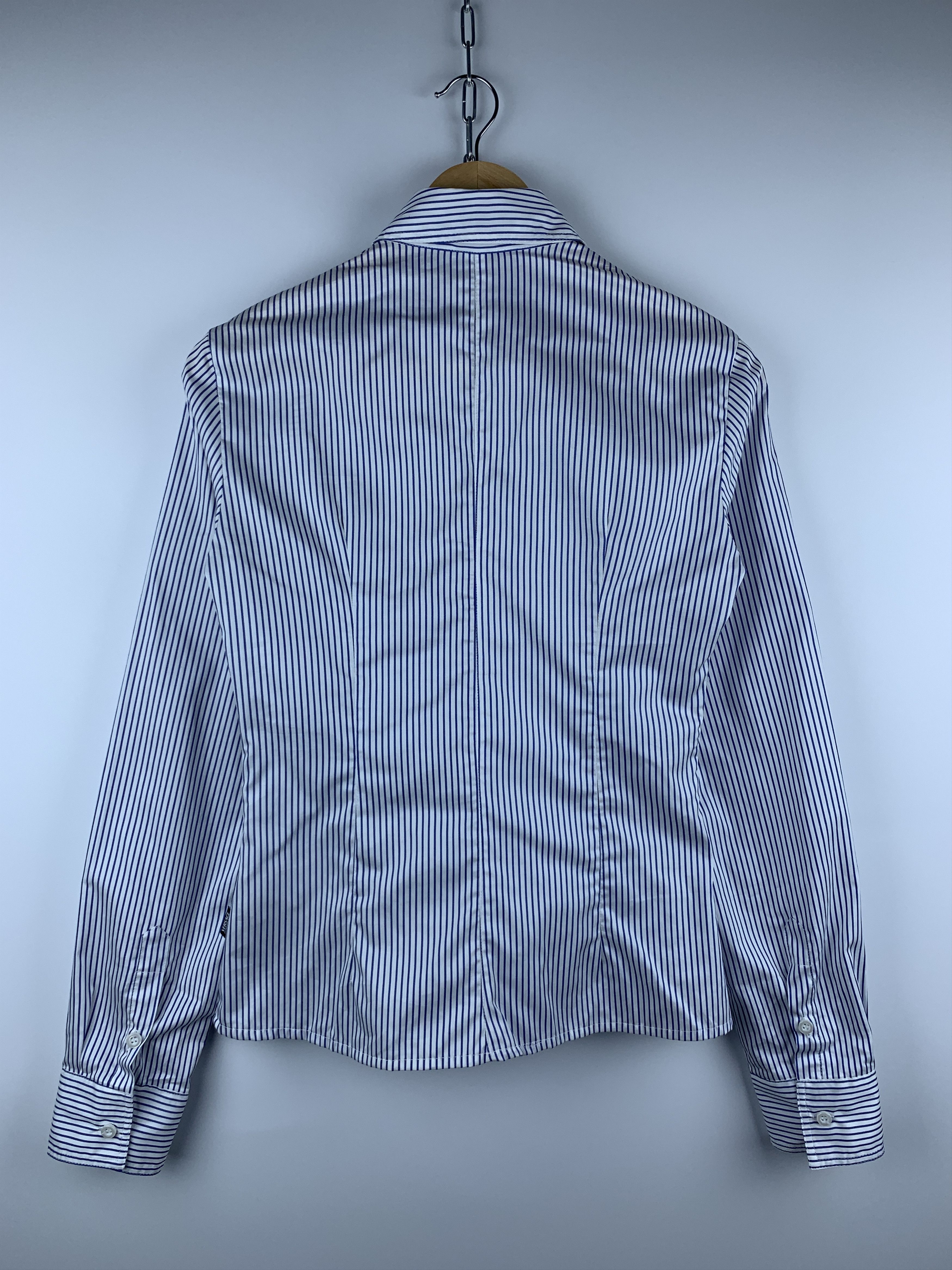 Versace × Versace Jeans Couture Wmn's Versace Jeans Couture Striped Long Sleeve Shirt Size XS / US 0-2 / IT 36-38 - 8 Thumbnail