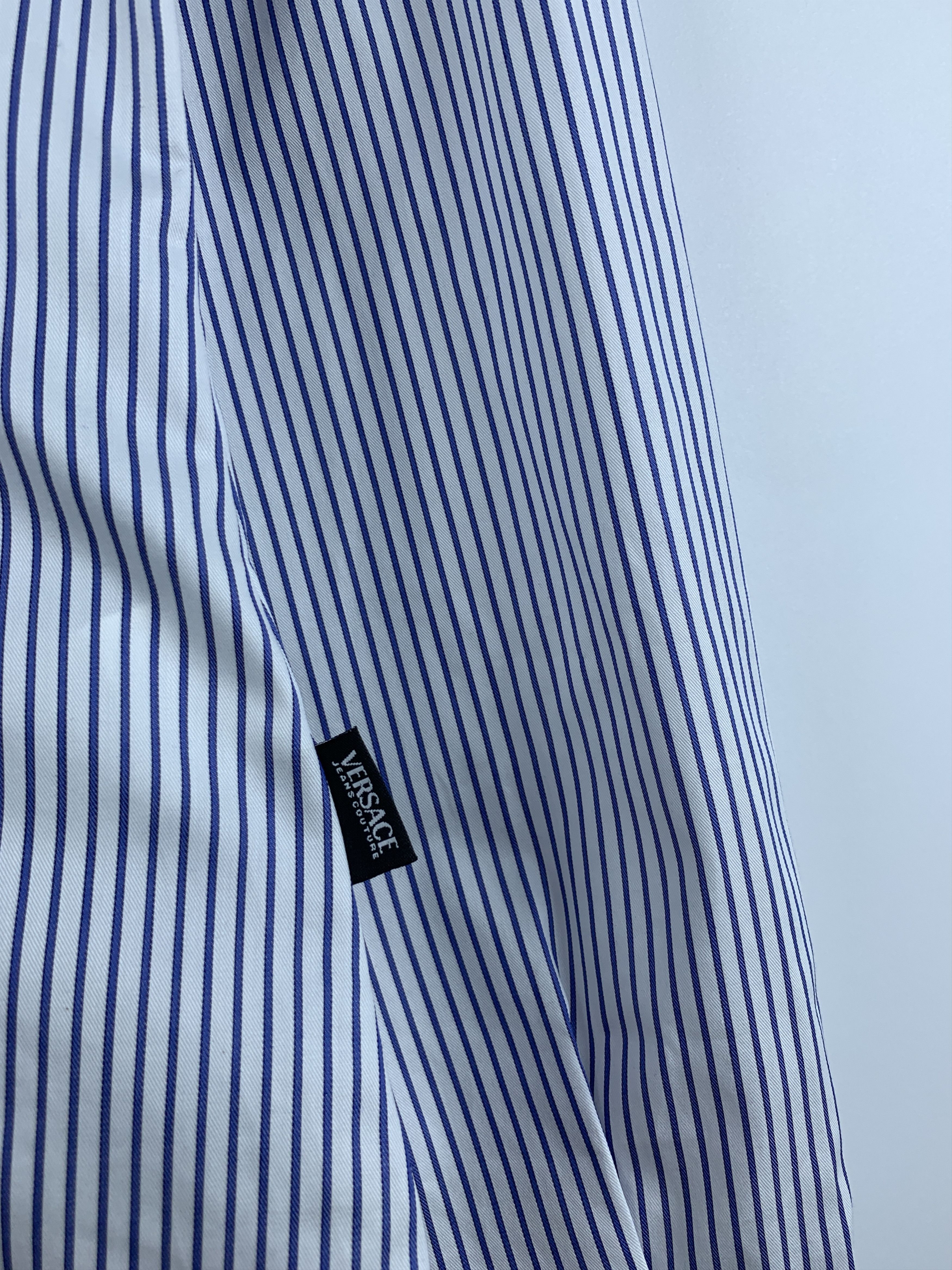 Versace × Versace Jeans Couture Wmn's Versace Jeans Couture Striped Long Sleeve Shirt Size XS / US 0-2 / IT 36-38 - 4 Thumbnail