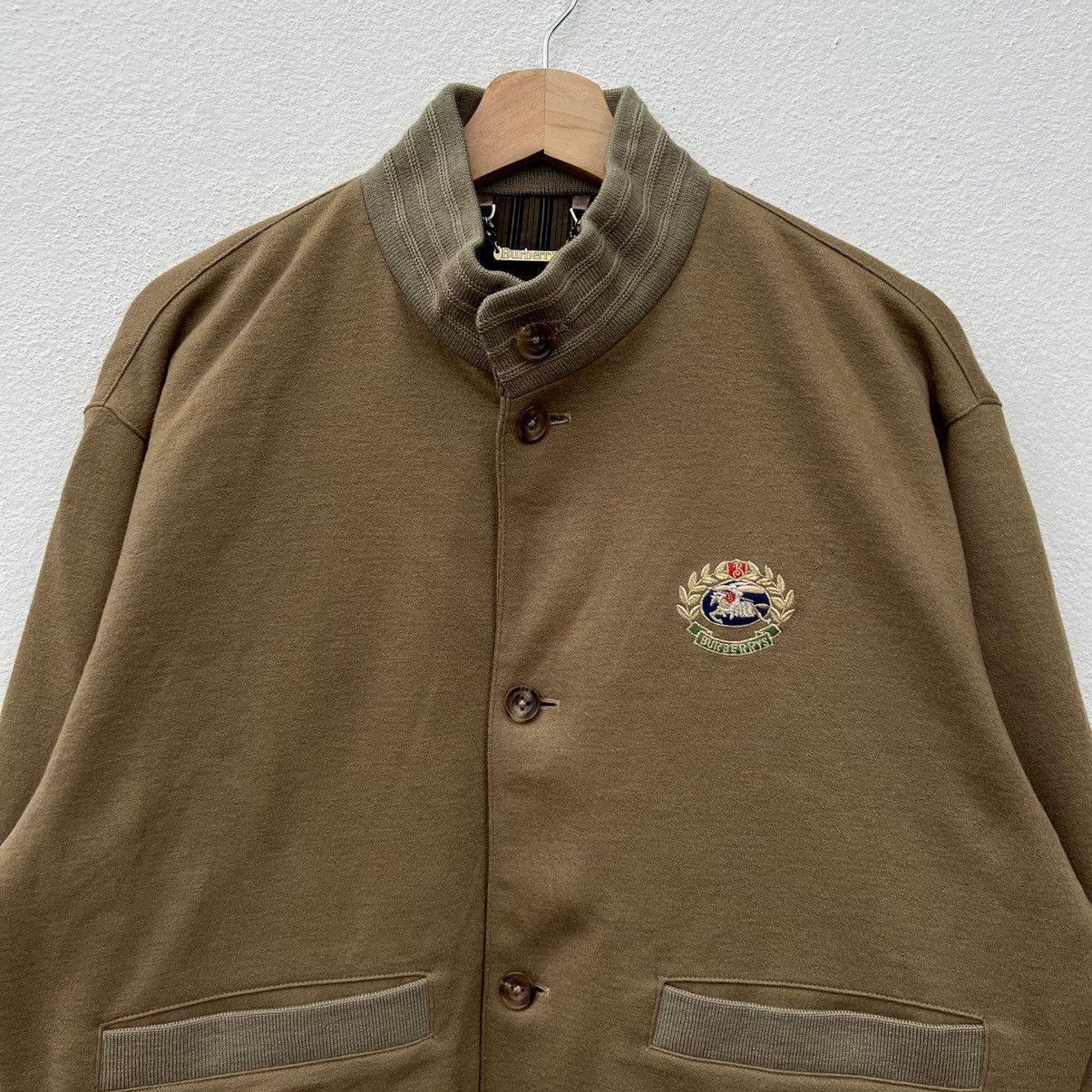 Burberry BOMBER JACKET RICH BROWN WOOL RARE STRIPE LINING JACKET Size US M / EU 48-50 / 2 - 4 Thumbnail