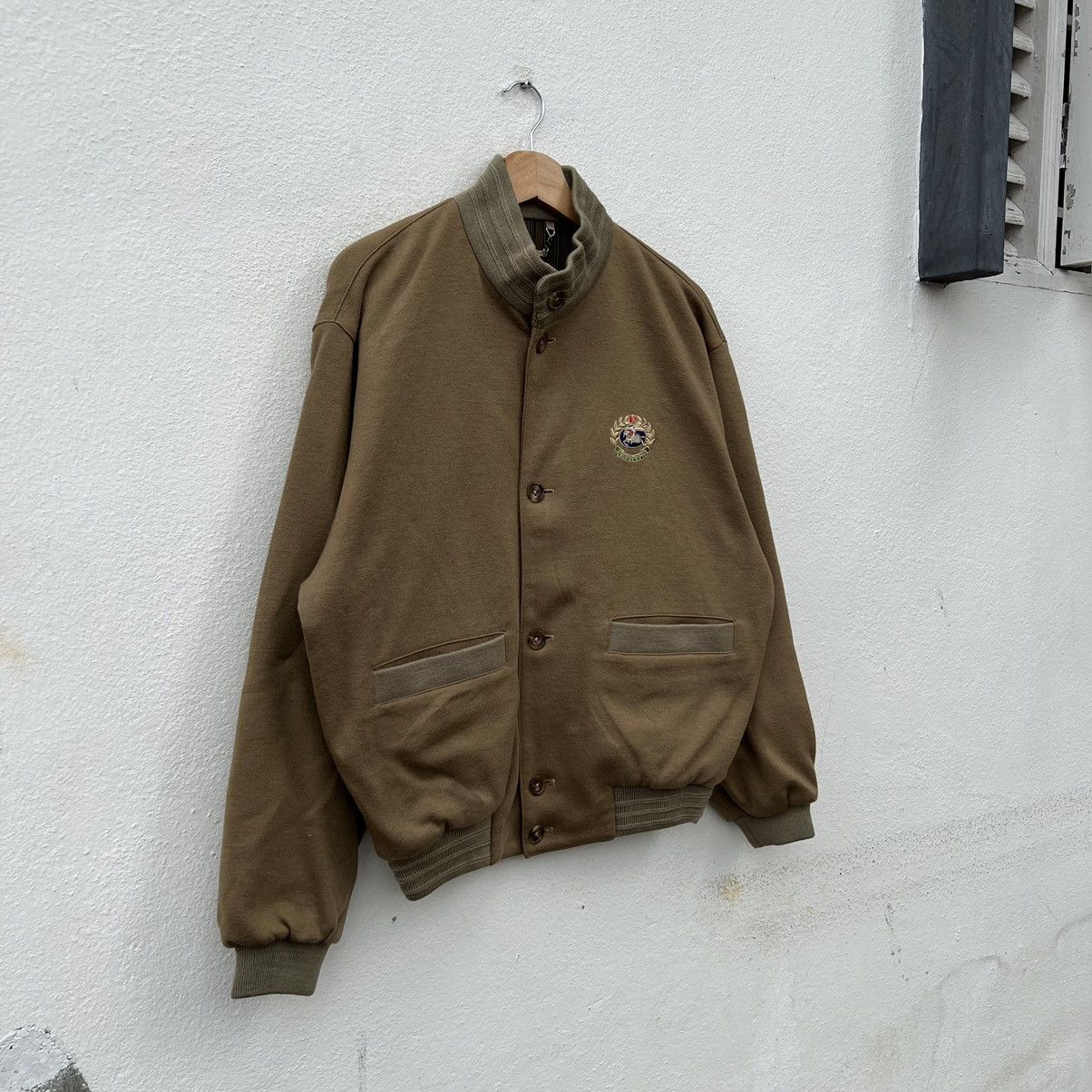 Burberry BOMBER JACKET RICH BROWN WOOL RARE STRIPE LINING JACKET Size US M / EU 48-50 / 2 - 2 Thumbnail