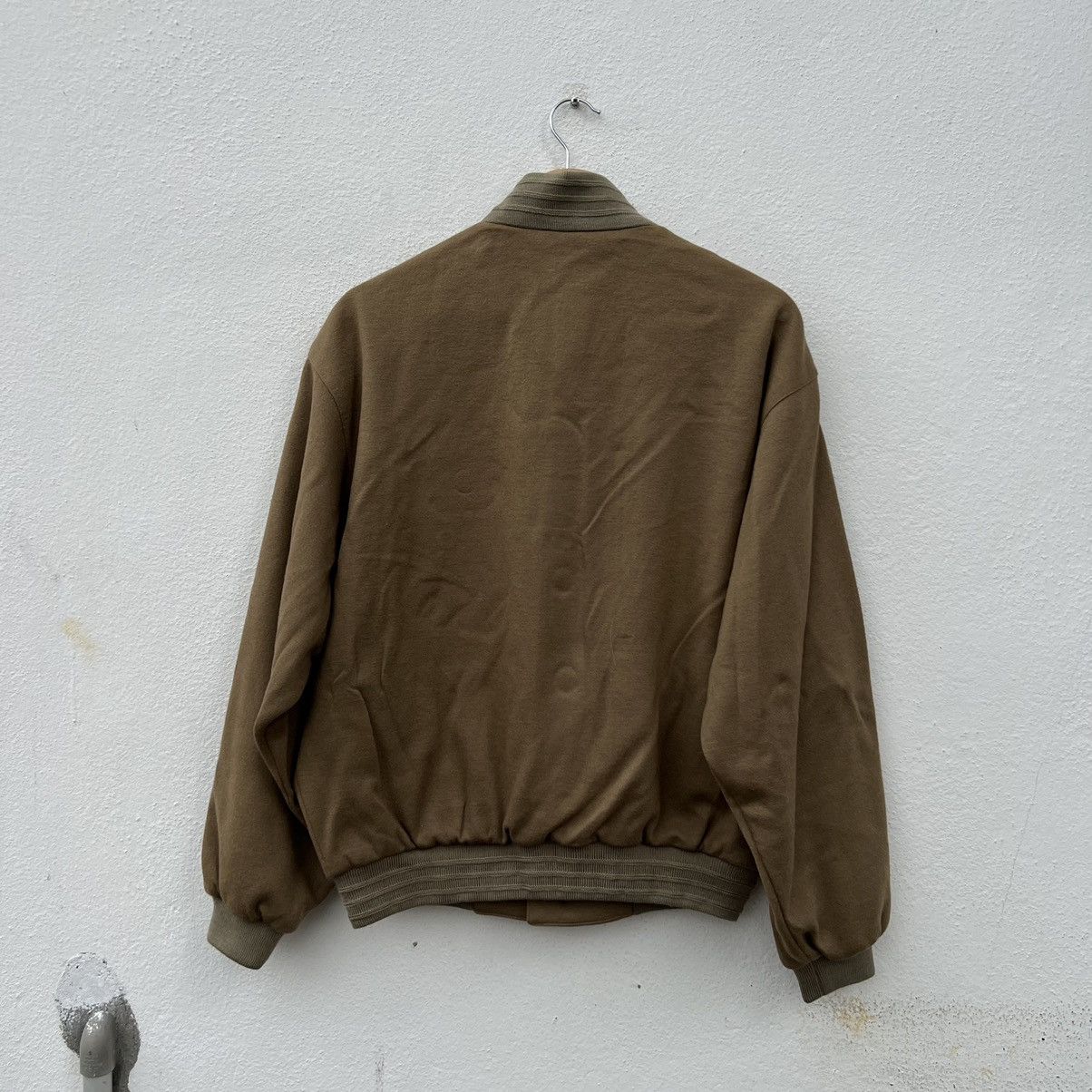 Burberry BOMBER JACKET RICH BROWN WOOL RARE STRIPE LINING JACKET Size US M / EU 48-50 / 2 - 9 Thumbnail