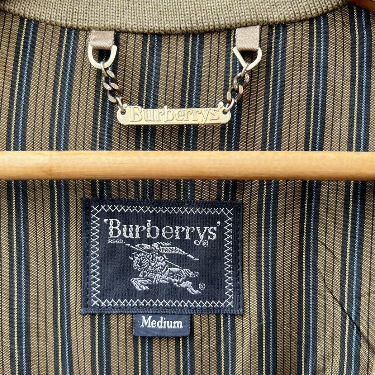 Burberry BOMBER JACKET RICH BROWN WOOL RARE STRIPE LINING JACKET Size US M / EU 48-50 / 2 - 14 Thumbnail