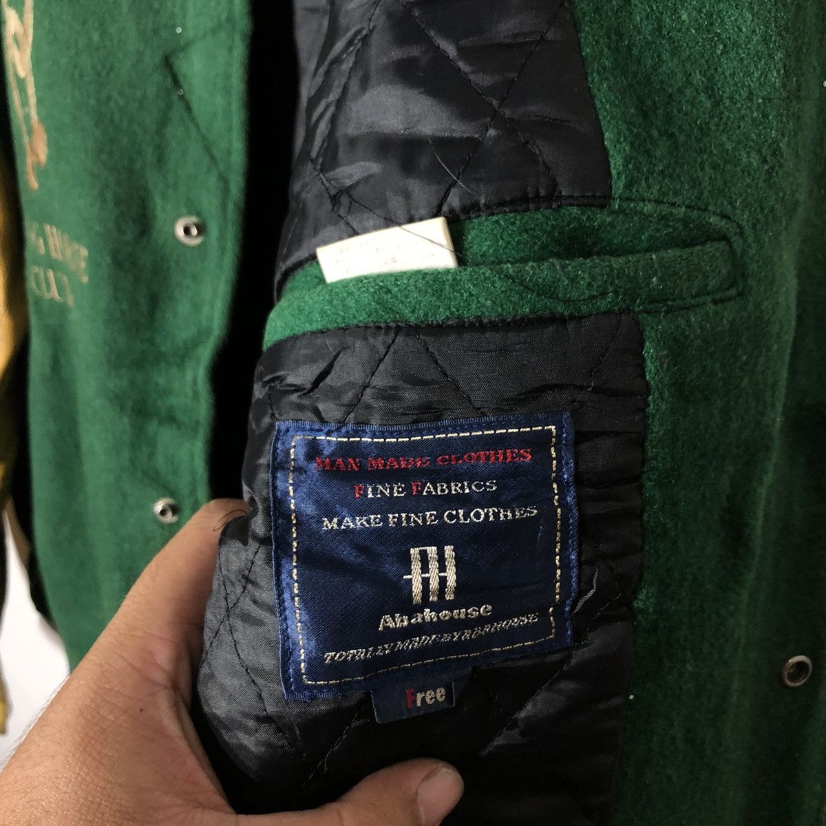 Japanese Brand Abah House Horse Riding Big Logo Varsity Jacket Size US L / EU 52-54 / 3 - 14 Thumbnail