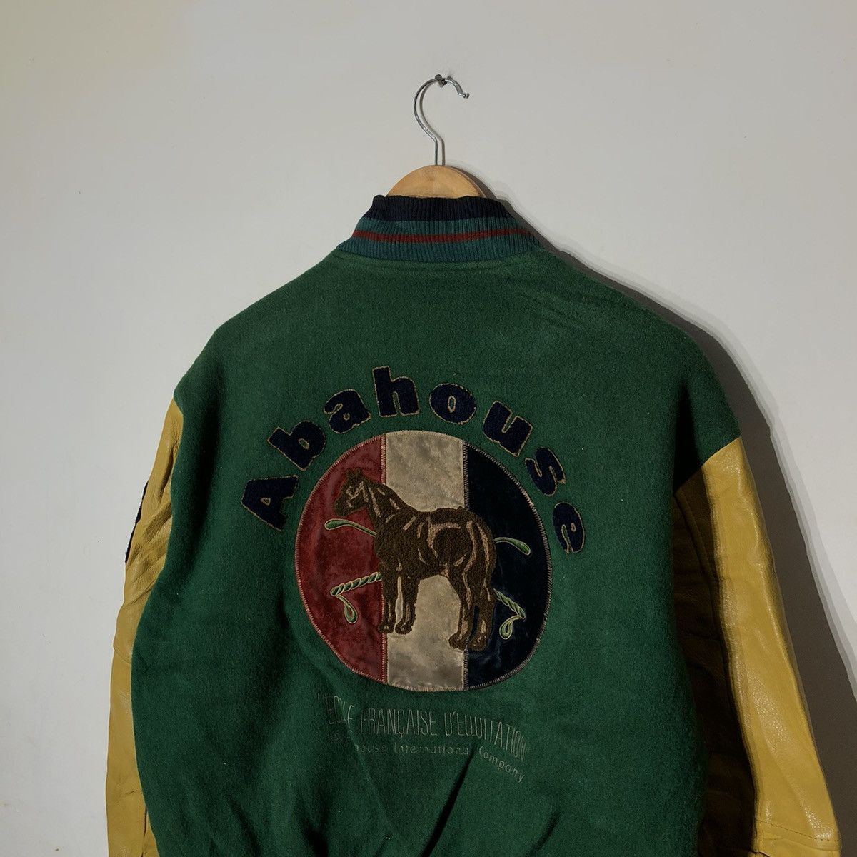 Japanese Brand Abah House Horse Riding Big Logo Varsity Jacket Size US L / EU 52-54 / 3 - 5 Thumbnail