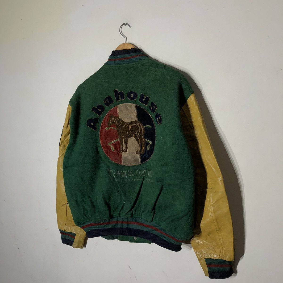 Japanese Brand Abah House Horse Riding Big Logo Varsity Jacket Size US L / EU 52-54 / 3 - 3 Thumbnail