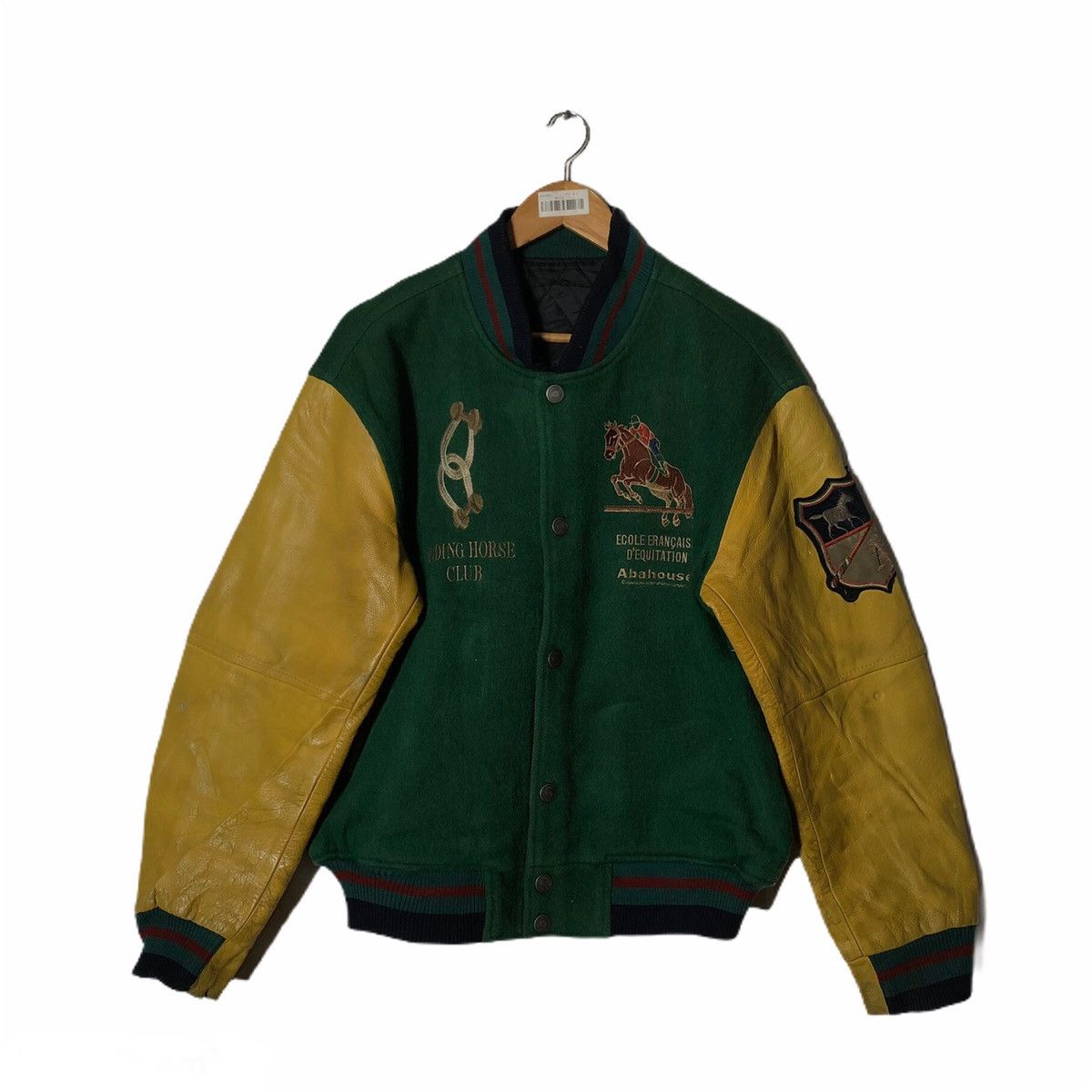 Japanese Brand Abah House Horse Riding Big Logo Varsity Jacket Size US L / EU 52-54 / 3 - 2 Thumbnail