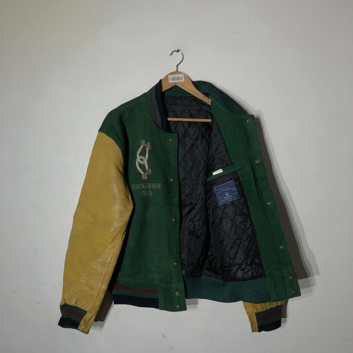 Japanese Brand Abah House Horse Riding Big Logo Varsity Jacket Size US L / EU 52-54 / 3 - 8 Thumbnail