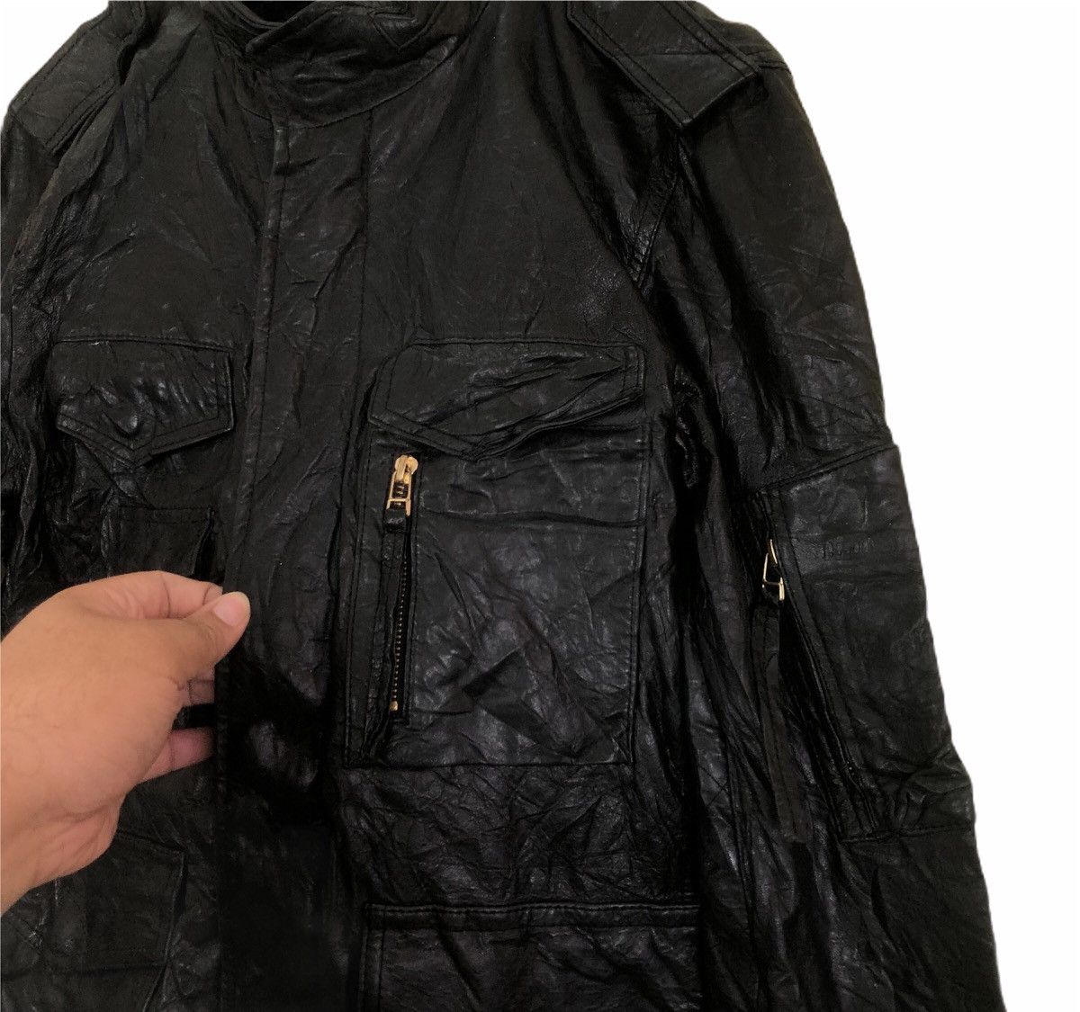 Japanese Brand Parachute Bike Leather Jacket Junmen Jline Size US L / EU 52-54 / 3 - 2 Thumbnail