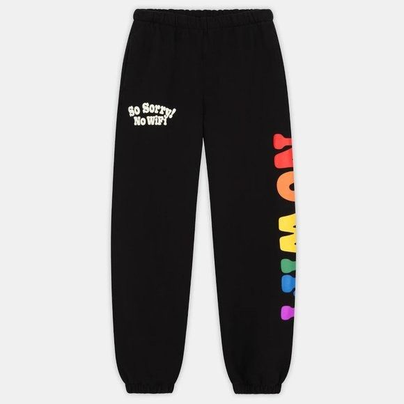 Image of Madhappy So Sorry No Wifi Universal Sweatpants in Black, Men's (Size 30)