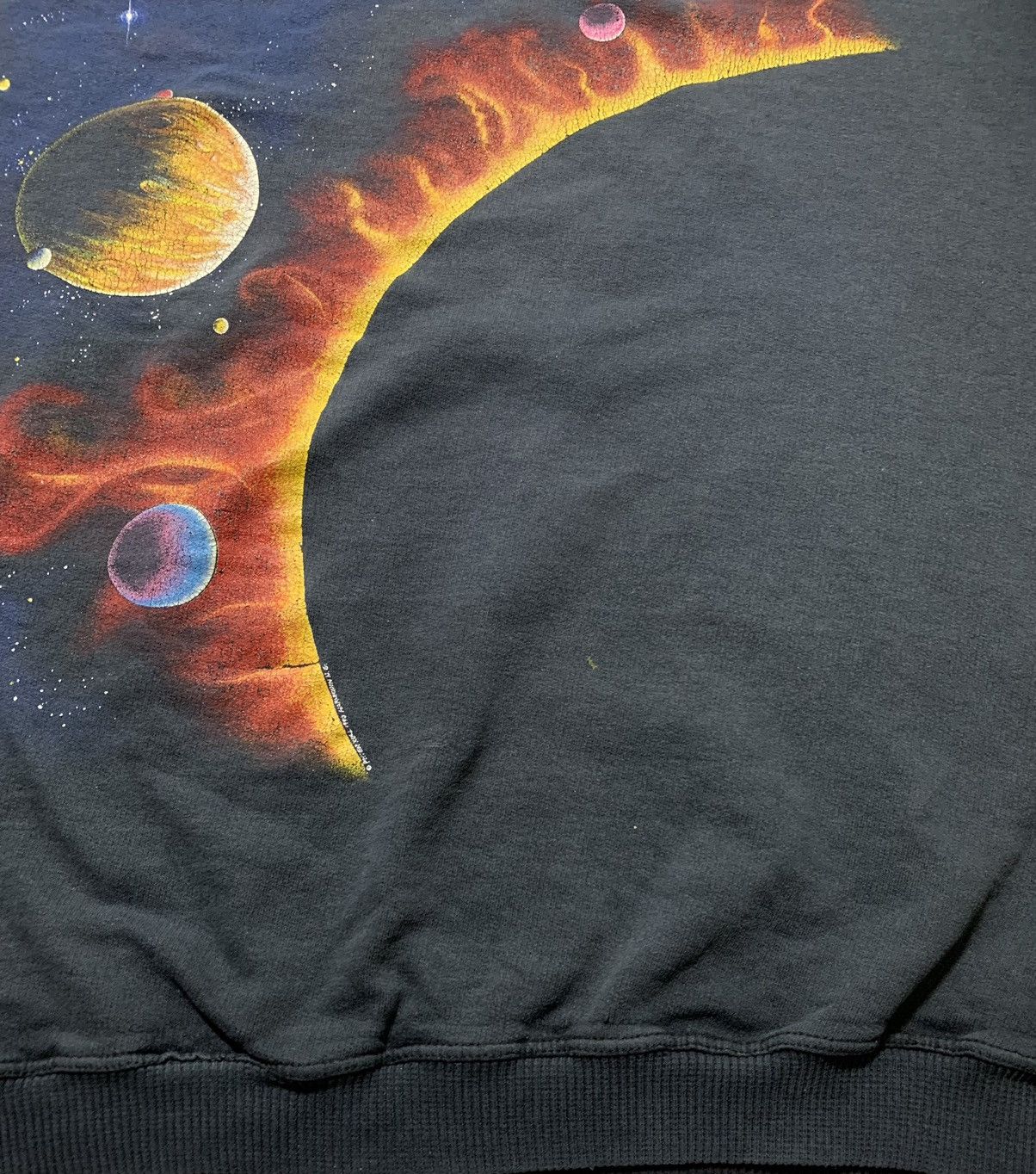 Vintage 1990 Vintage Peter Kull Solar System Graphic sweatshirt 90s Size US XL / EU 56 / 4 - 13 Thumbnail