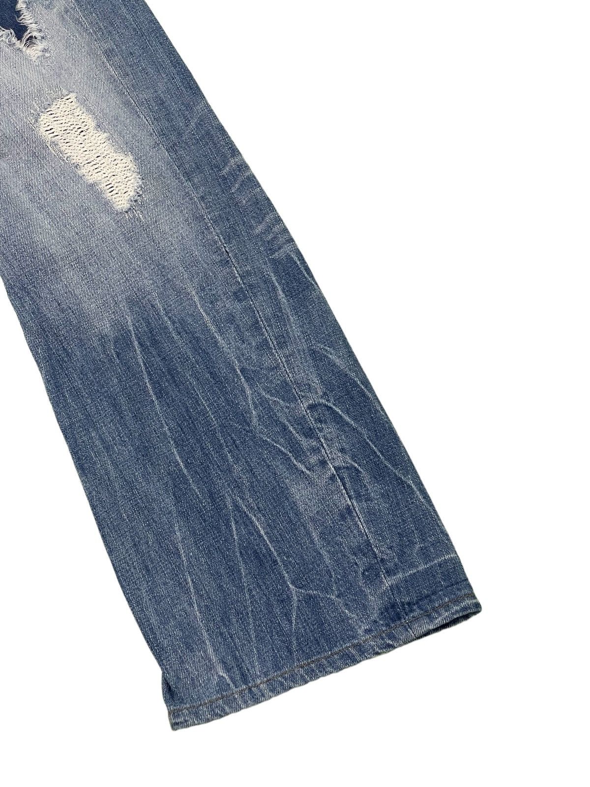 Japanese Brand Flare Jeans Nicole Club Curv Leg Distress Boot Cut 3🟦5 Size US 31 - 4 Thumbnail