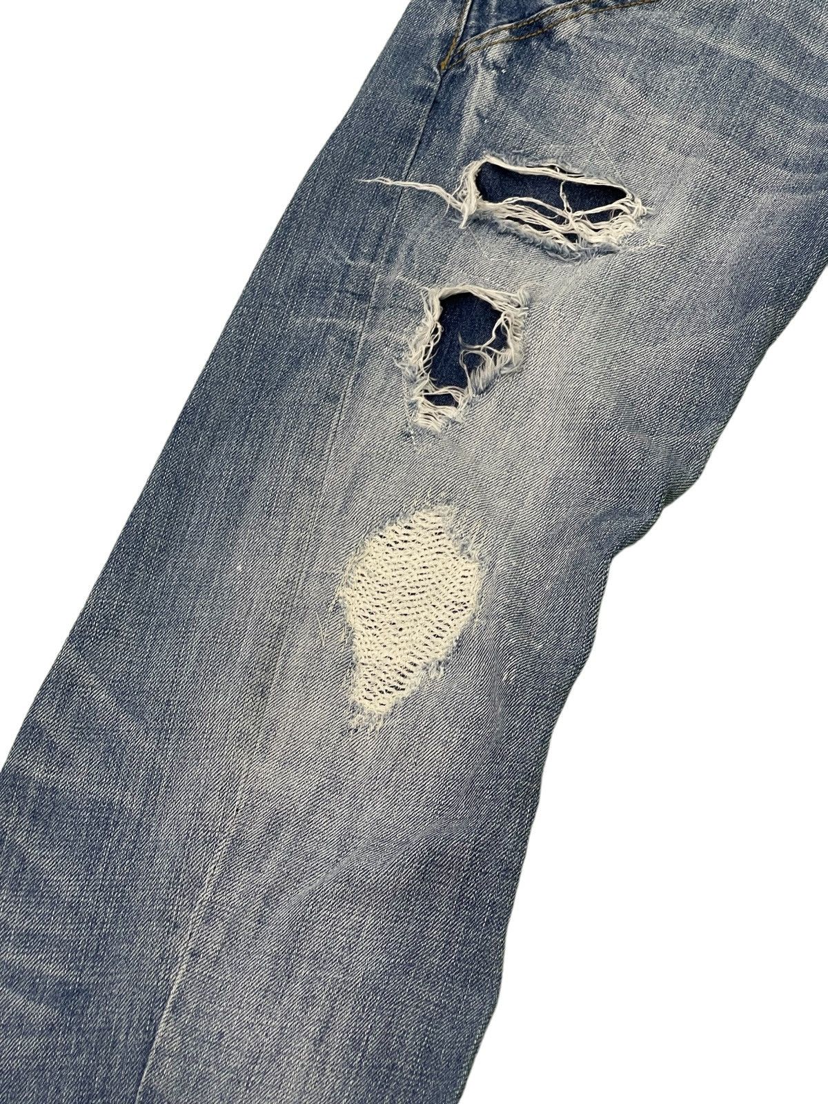 Japanese Brand Flare Jeans Nicole Club Curv Leg Distress Boot Cut 3🟦5 Size US 31 - 6 Thumbnail
