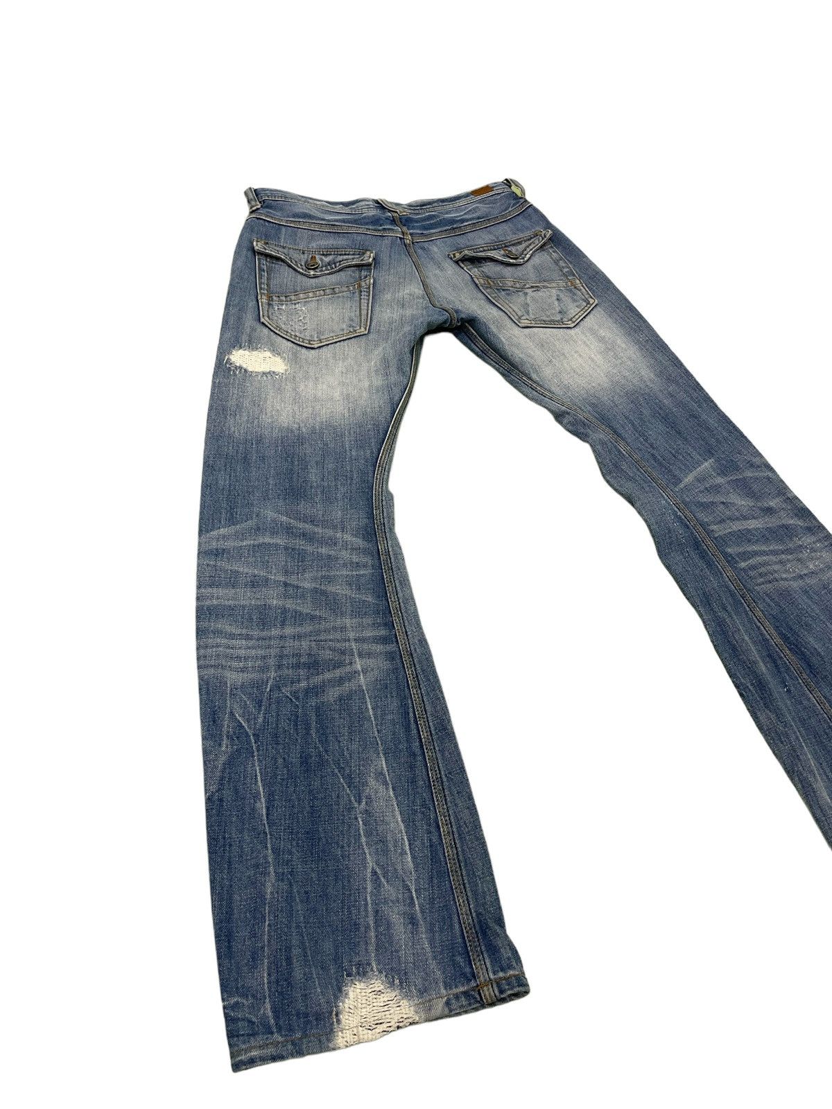 Japanese Brand Flare Jeans Nicole Club Curv Leg Distress Boot Cut 3🟦5 Size US 31 - 16 Thumbnail