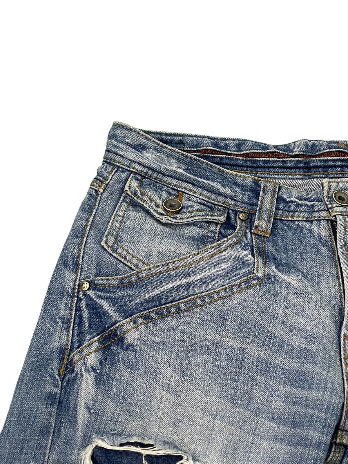Japanese Brand Flare Jeans Nicole Club Curv Leg Distress Boot Cut 3🟦5 Size US 31 - 11 Thumbnail