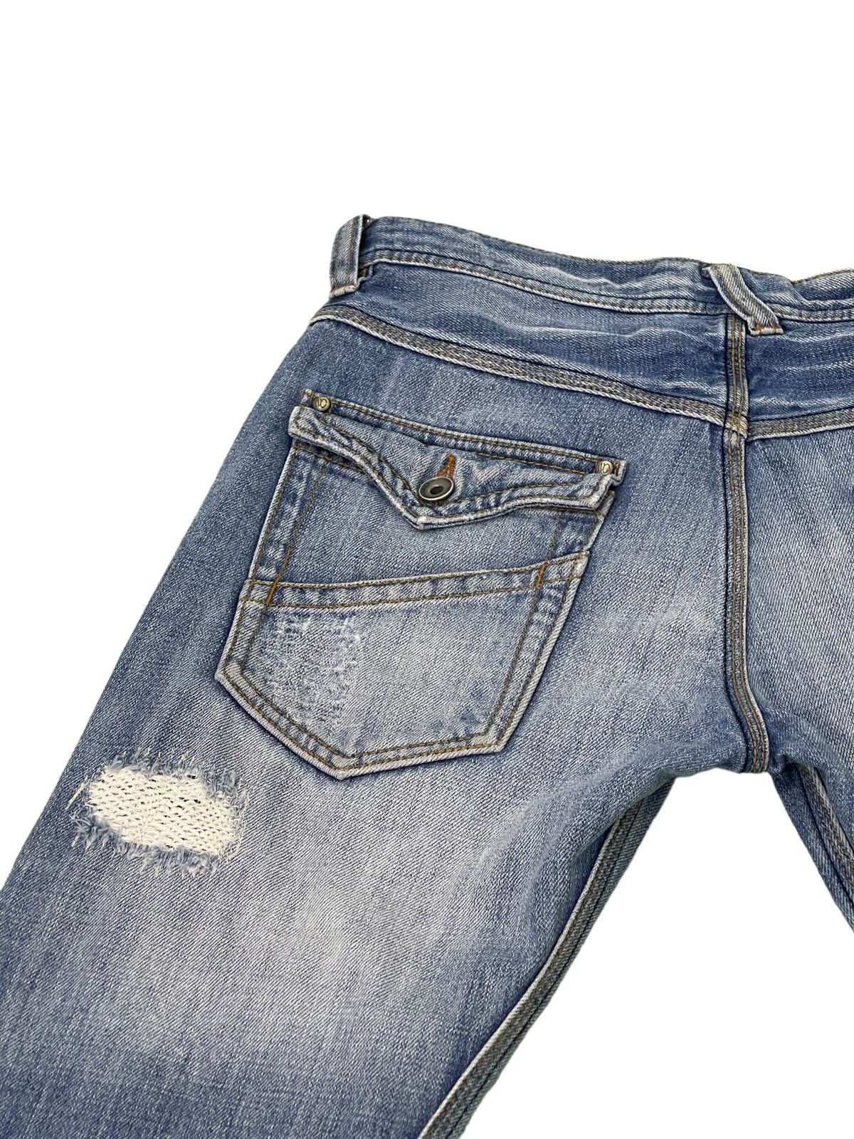 Japanese Brand Flare Jeans Nicole Club Curv Leg Distress Boot Cut 3🟦5 Size US 31 - 22 Thumbnail