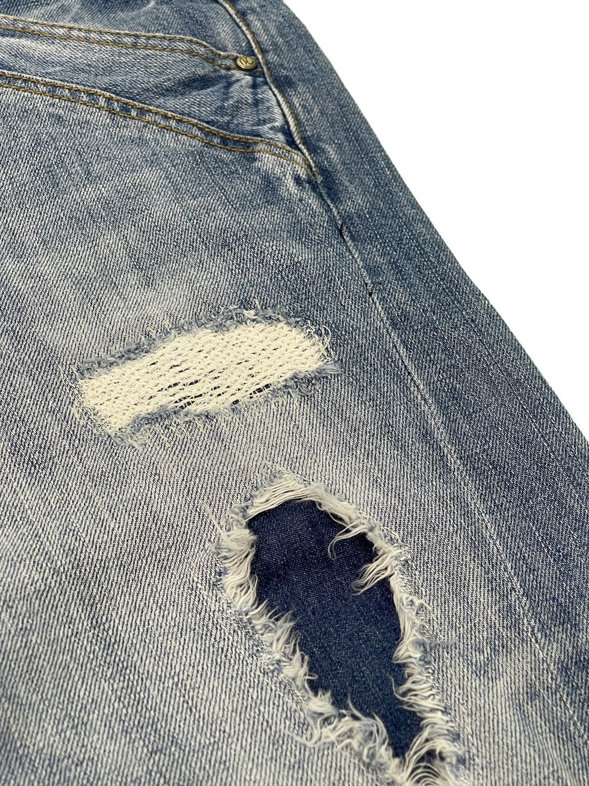 Japanese Brand Flare Jeans Nicole Club Curv Leg Distress Boot Cut 3🟦5 Size US 31 - 10 Thumbnail