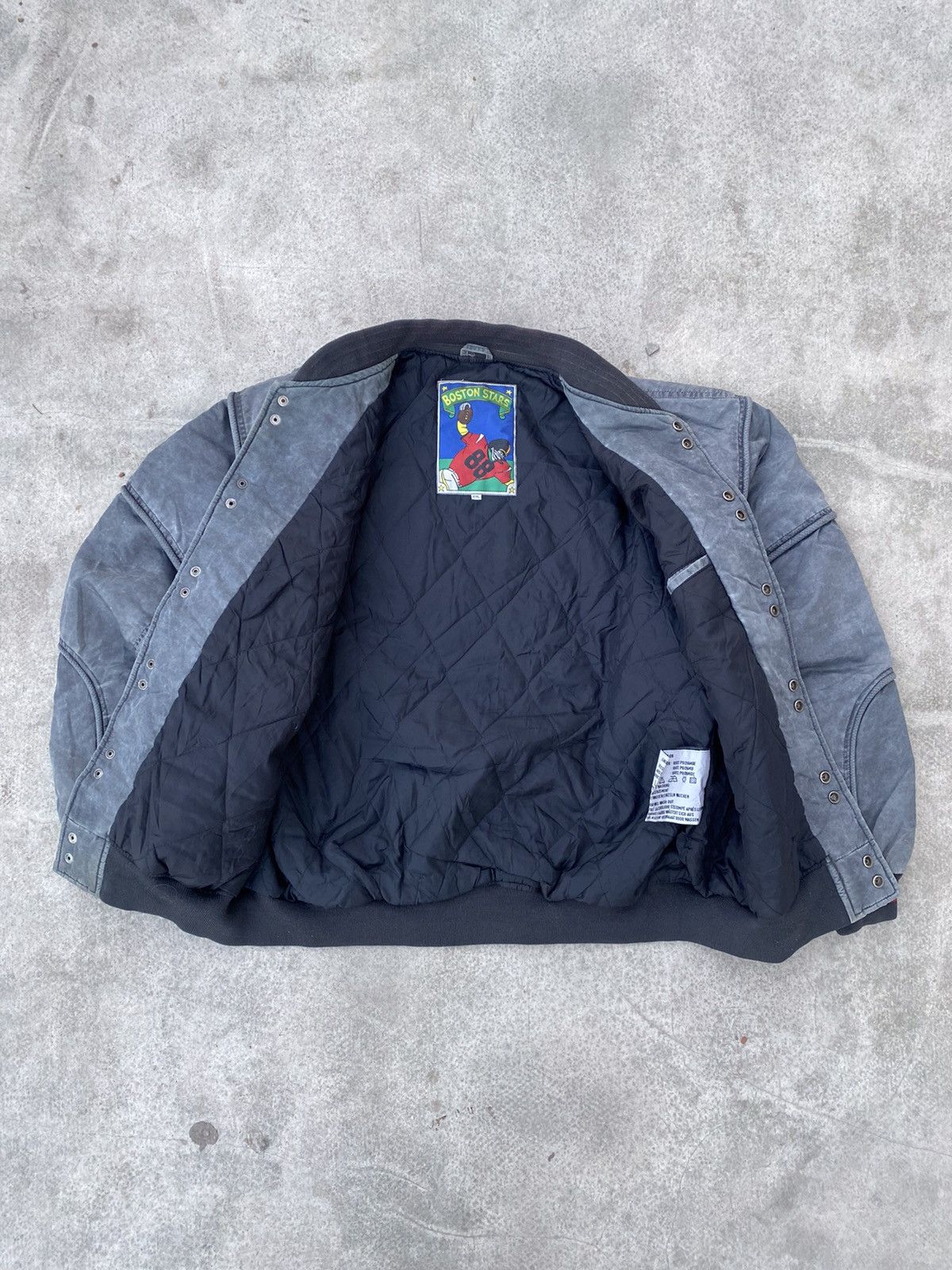 Japanese Brand Vintage 90s Boston Stars Bomber Jacket Japanese Style Size US XXL / EU 58 / 5 - 5 Thumbnail