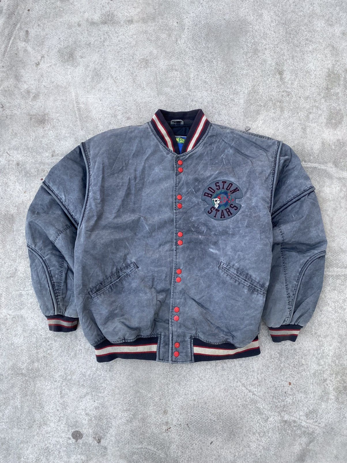 Japanese Brand Vintage 90s Boston Stars Bomber Jacket Japanese Style Size US XXL / EU 58 / 5 - 3 Thumbnail
