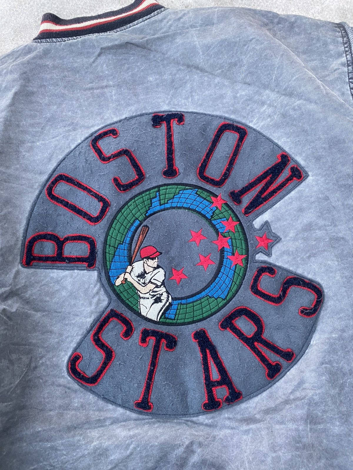 Japanese Brand Vintage 90s Boston Stars Bomber Jacket Japanese Style Size US XXL / EU 58 / 5 - 11 Thumbnail