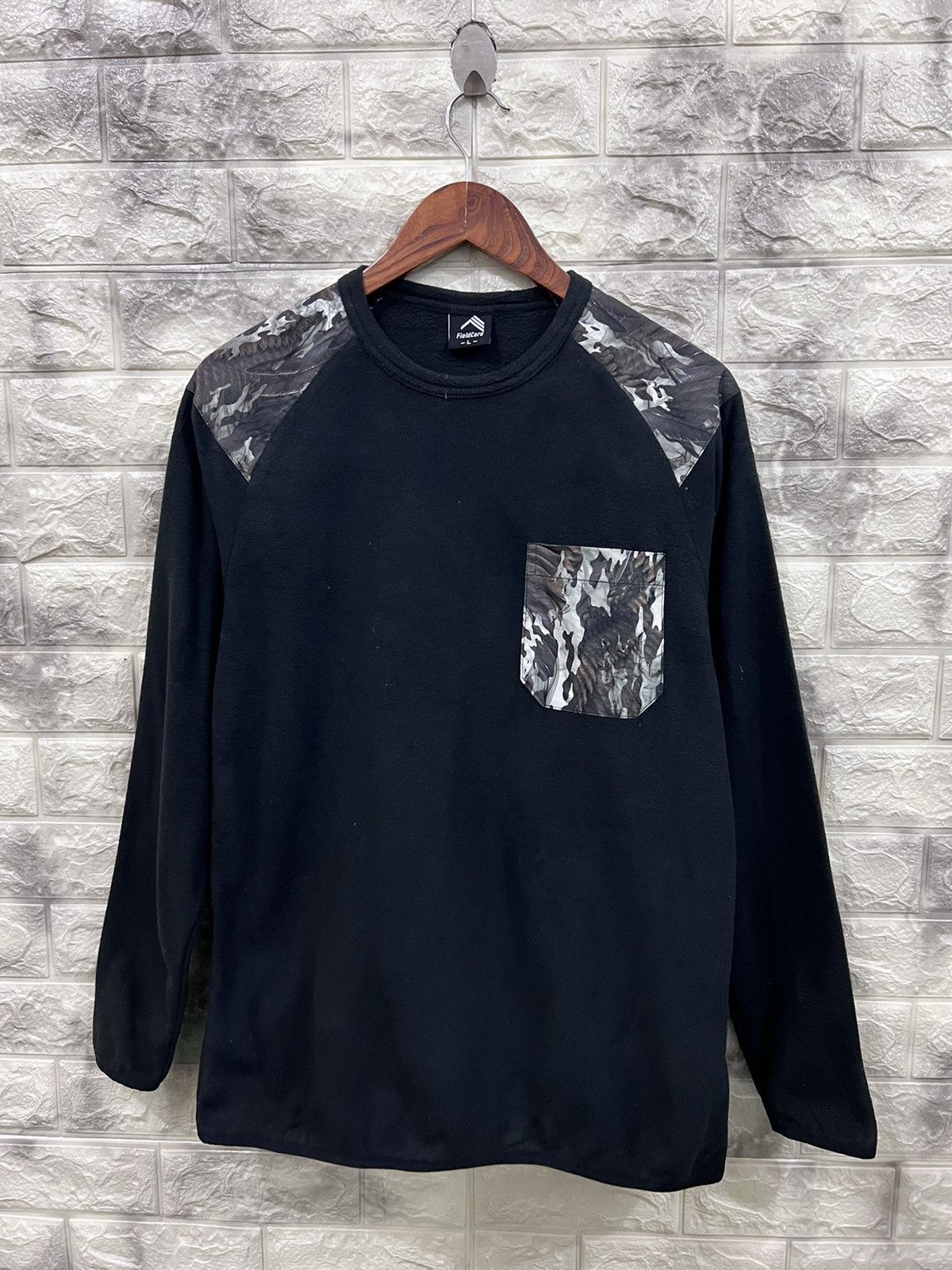 image of Field Pro x Outdoor Life field Core Fleece Shirt in Black, Men's (Size Large)
