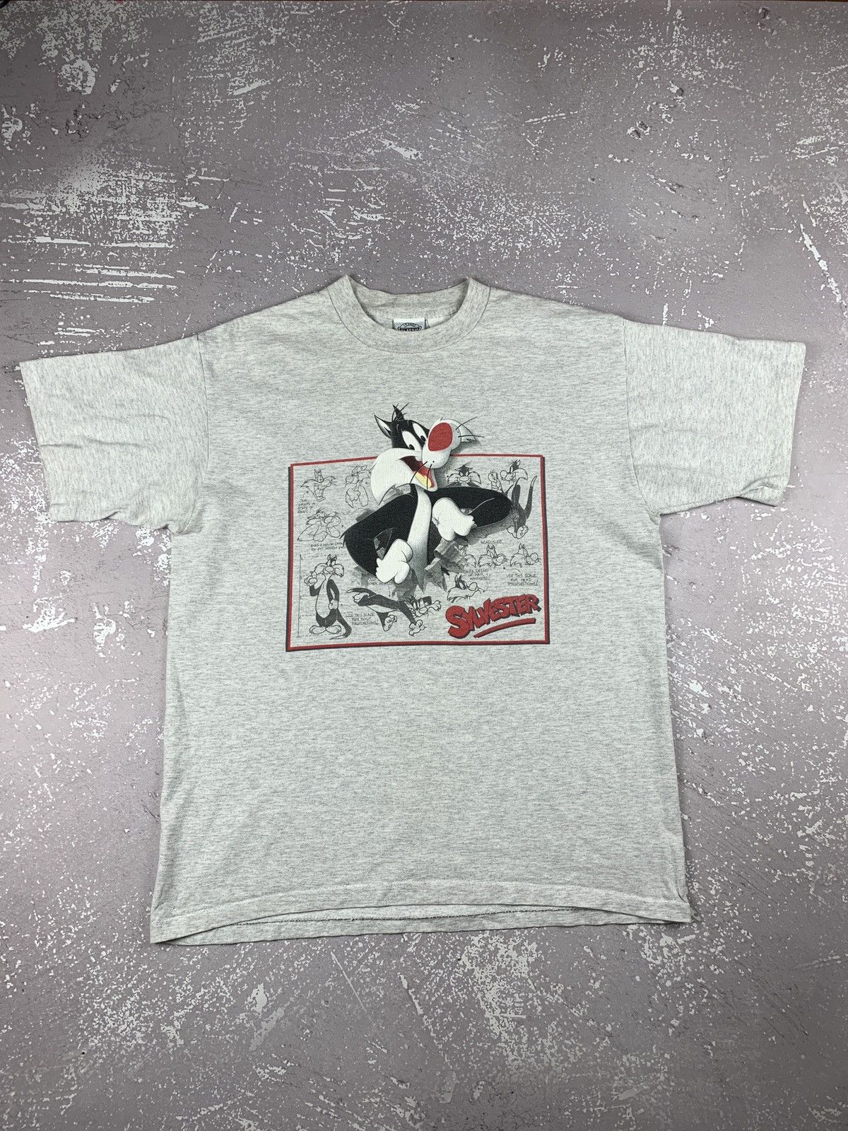 Vintage × Warner Bros Looney Tunes 1994 Sylvester Tee Shirt Single Stitch Size US XL / EU 56 / 4 - 1 Thumbnail