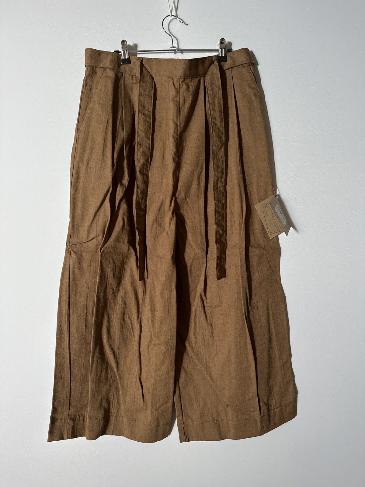 image of Naked Famous Wide Leg, Adjustable Waist Trouser in Brown, Men's (Size 34)