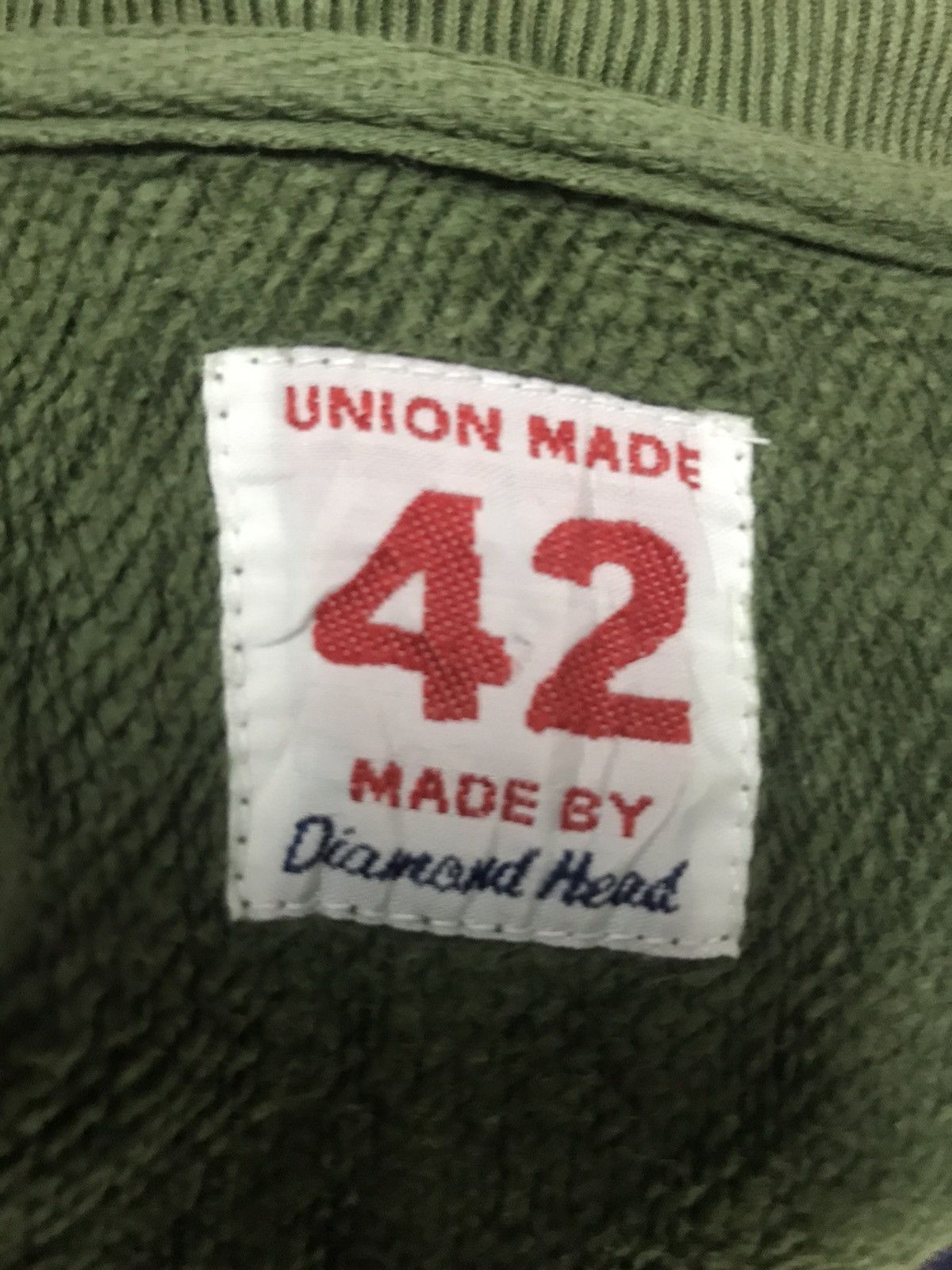 Vintage Vintage union made by diamonds head distressed sweatshirt Size US XL / EU 56 / 4 - 3 Thumbnail