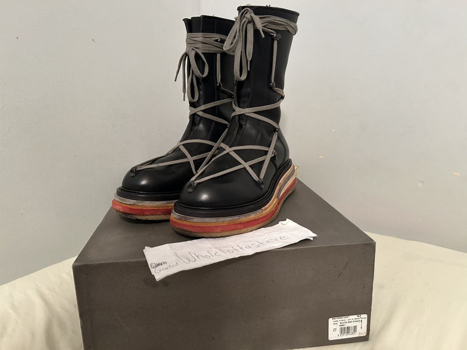 Rick Owens *LAST DROP* Rick Owens FW17 Glitter Pentagram Creeper Boots