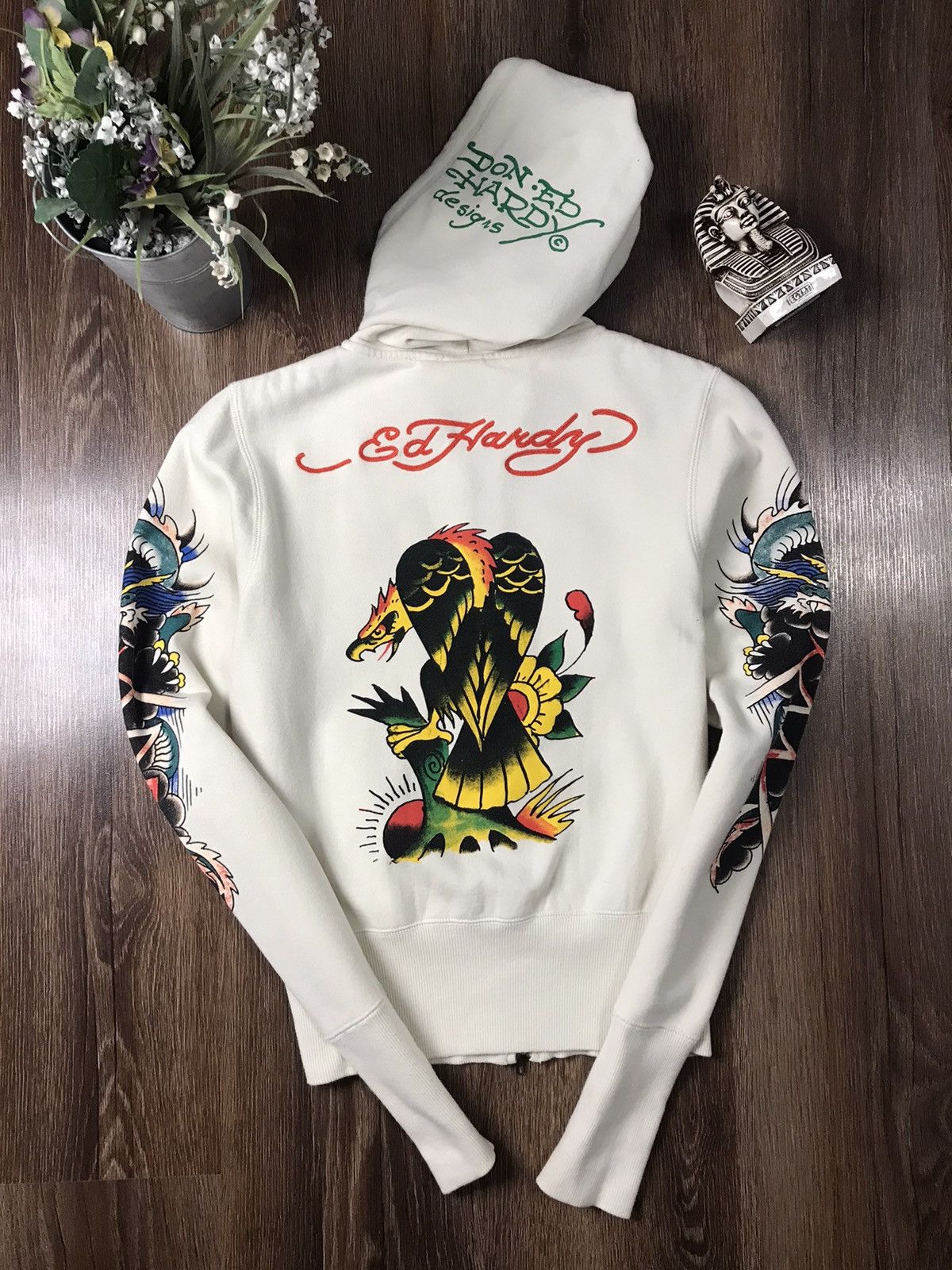 Ed Hardy（エド・ハーディー）by Christian Audigier Ed Hardy by Christian Audigier Tiger AOP Graphic Zip Up