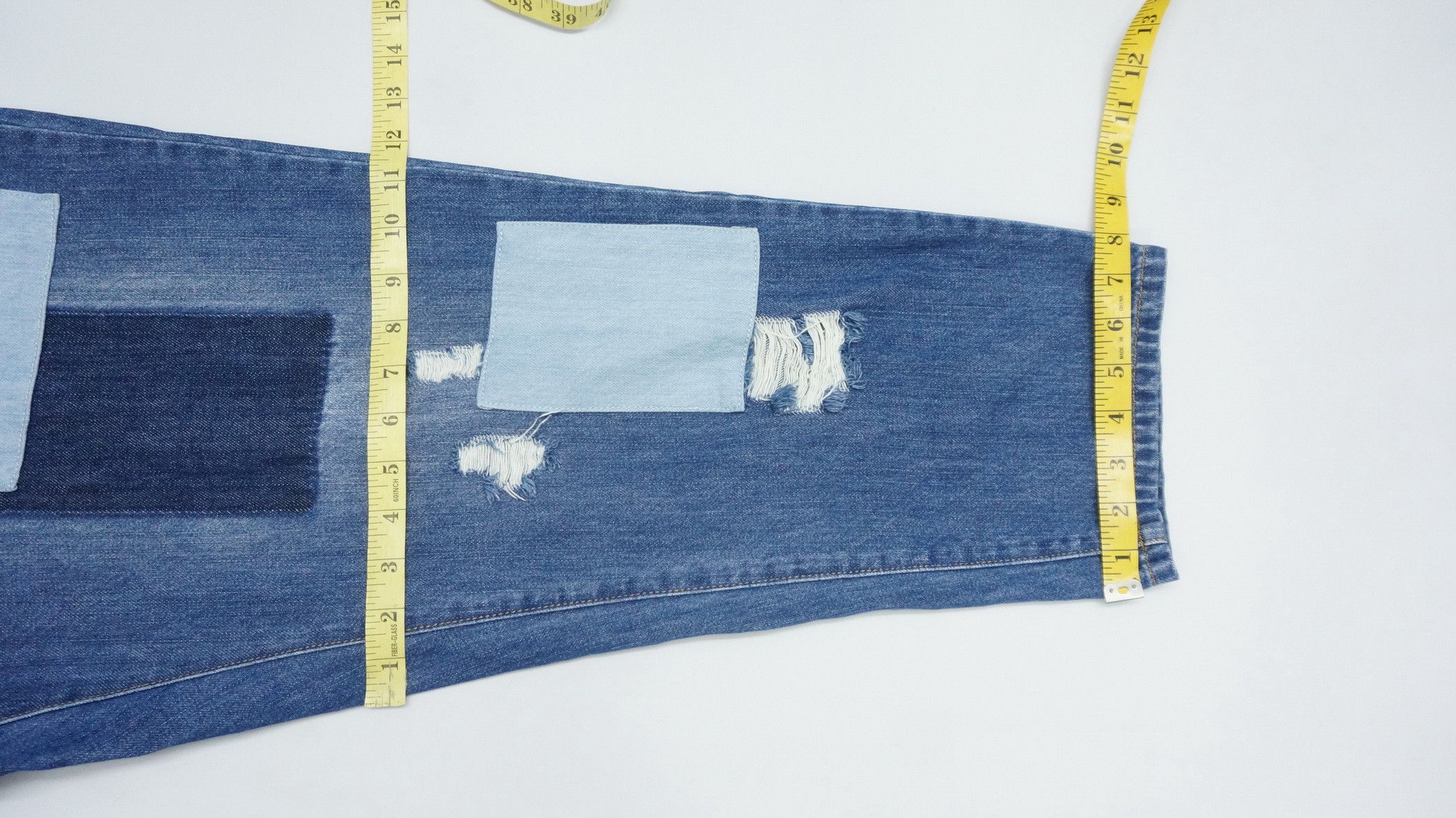 Japanese Brand BROWNY JAPAN PUNYUS Japan Patchwork Ripped Baggy Denim Size US 34 / EU 50 - 13 Thumbnail
