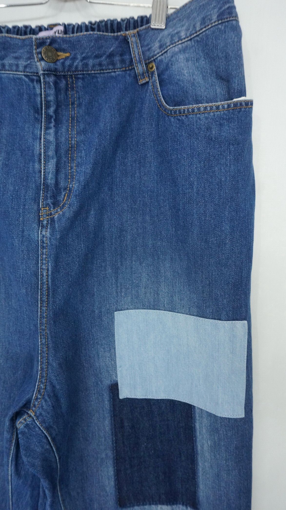 Japanese Brand BROWNY JAPAN PUNYUS Japan Patchwork Ripped Baggy Denim Size US 34 / EU 50 - 5 Thumbnail