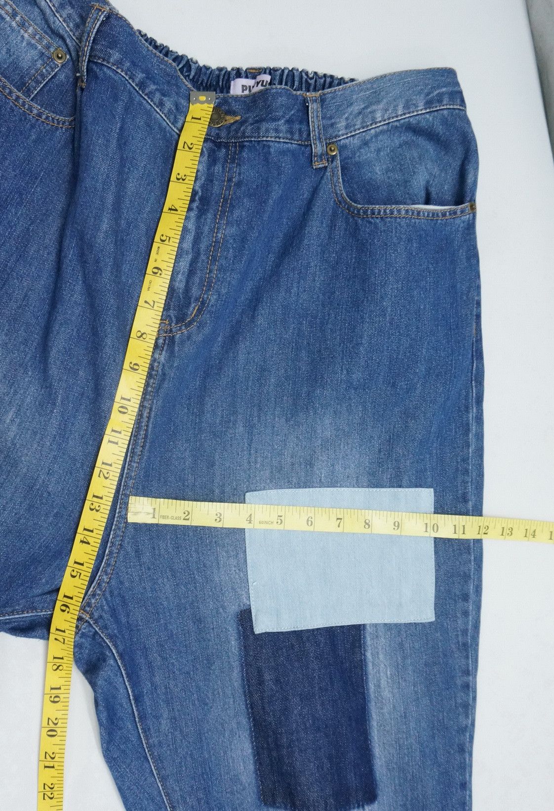 Japanese Brand BROWNY JAPAN PUNYUS Japan Patchwork Ripped Baggy Denim Size US 34 / EU 50 - 12 Thumbnail