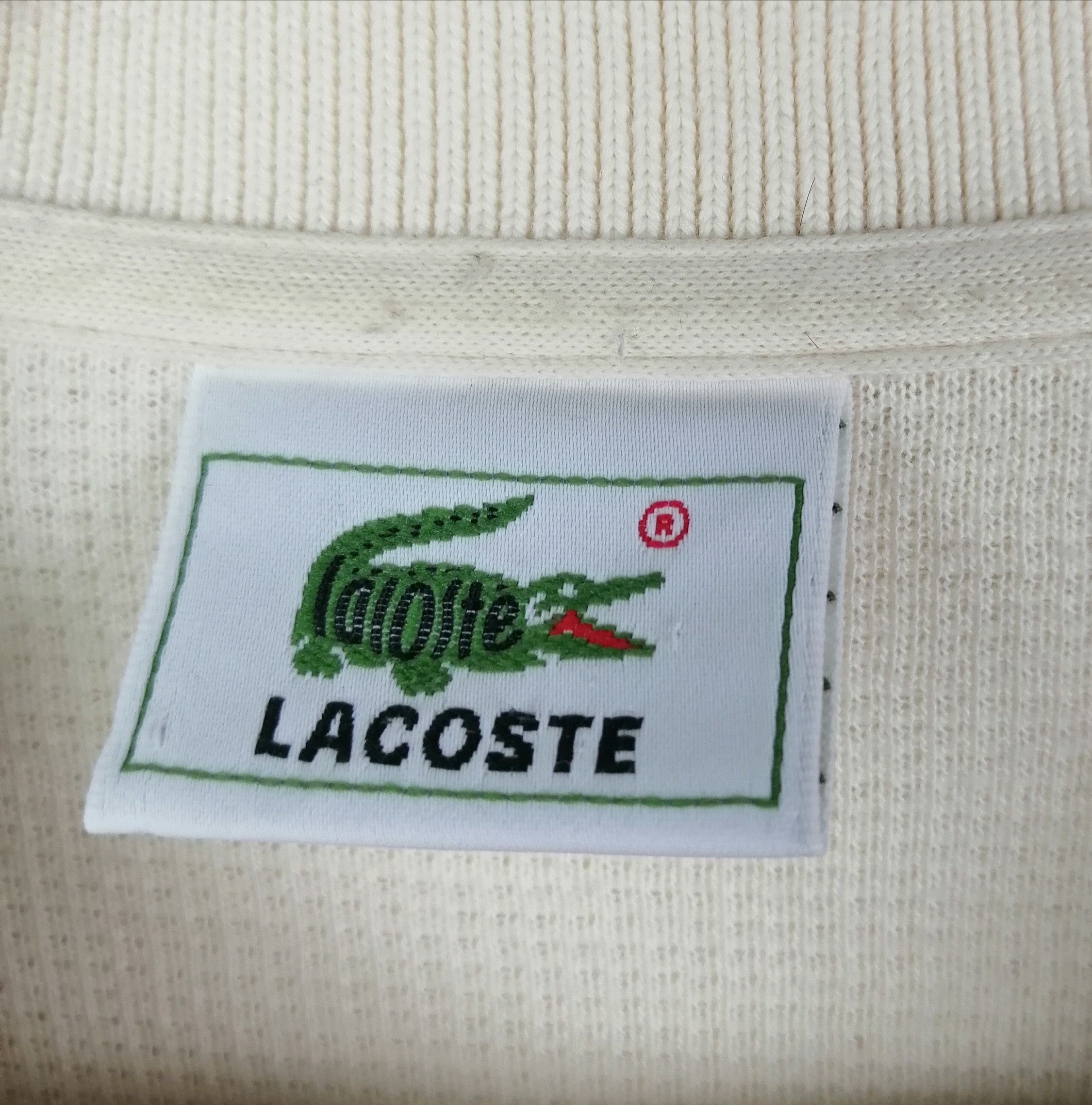 Lacoste × Vintage Vintage!! Lacoste Long Sleeve Polo Shirt Size US L / EU 52-54 / 3 - 2 Thumbnail