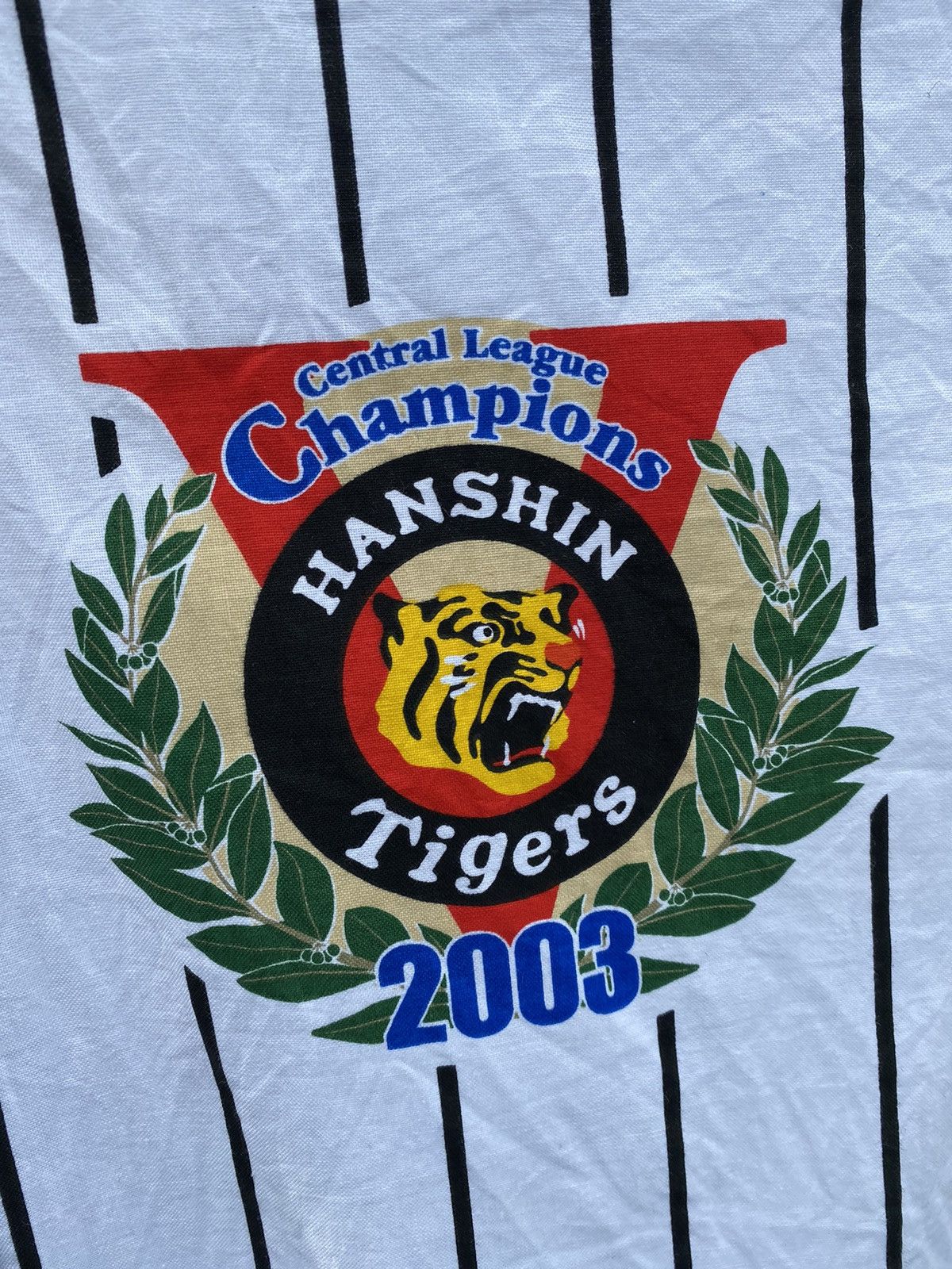 Japanese Brand × Vintage Vintage Hanshin Tiger 2003 Stripe Kimono Cardigan Size US XL / EU 56 / 4 - 5 Thumbnail