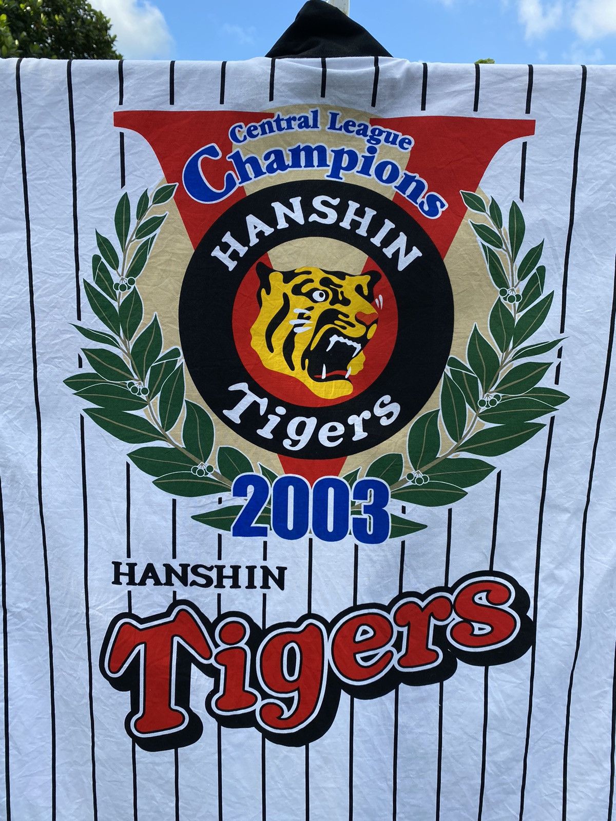 Japanese Brand × Vintage Vintage Hanshin Tiger 2003 Stripe Kimono Cardigan Size US XL / EU 56 / 4 - 6 Thumbnail