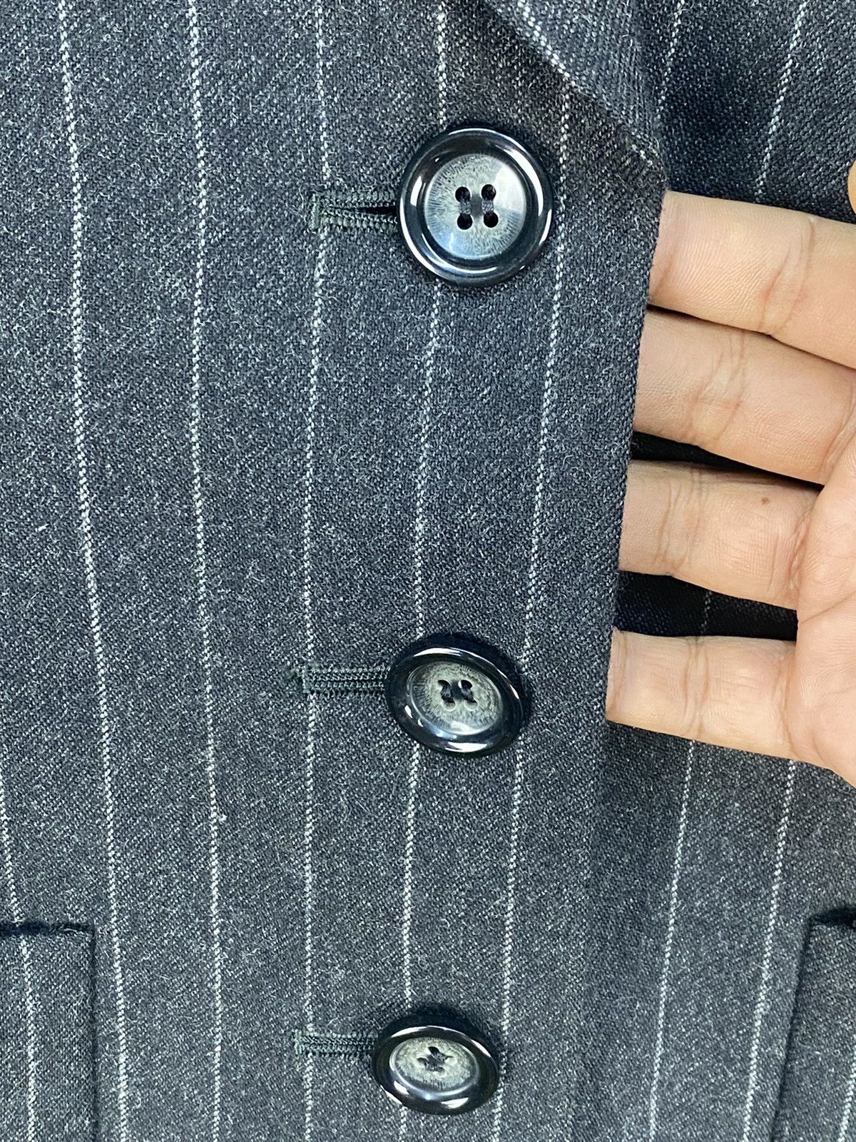 Balenciaga Vintage Balenciaga Stripe Button Jacket Size US S / EU 44-46 / 1 - 4 Thumbnail