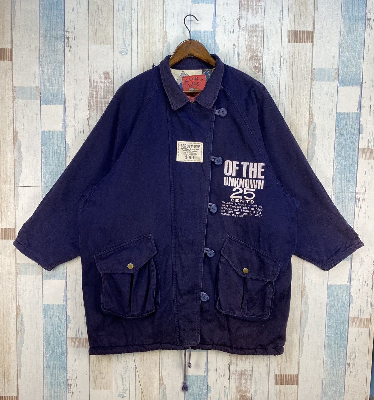 Vintage Malcolm Mclaren Of The Unknown 25 Cents Jacket