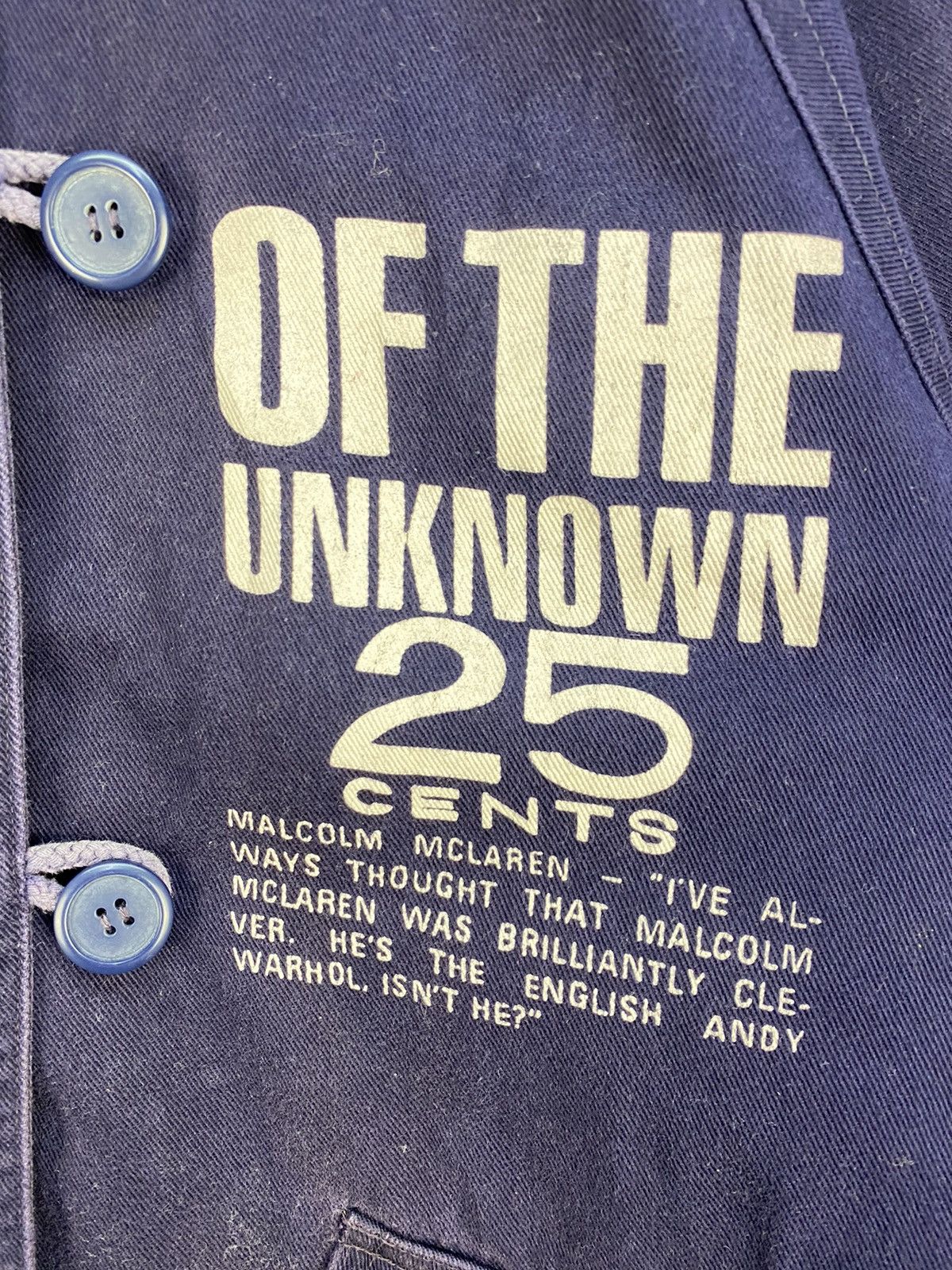 If Six Was Nine Vintage Malcolm Mclaren Of The Unknown 25 Cents Jacket Size US XL / EU 56 / 4 - 5 Thumbnail