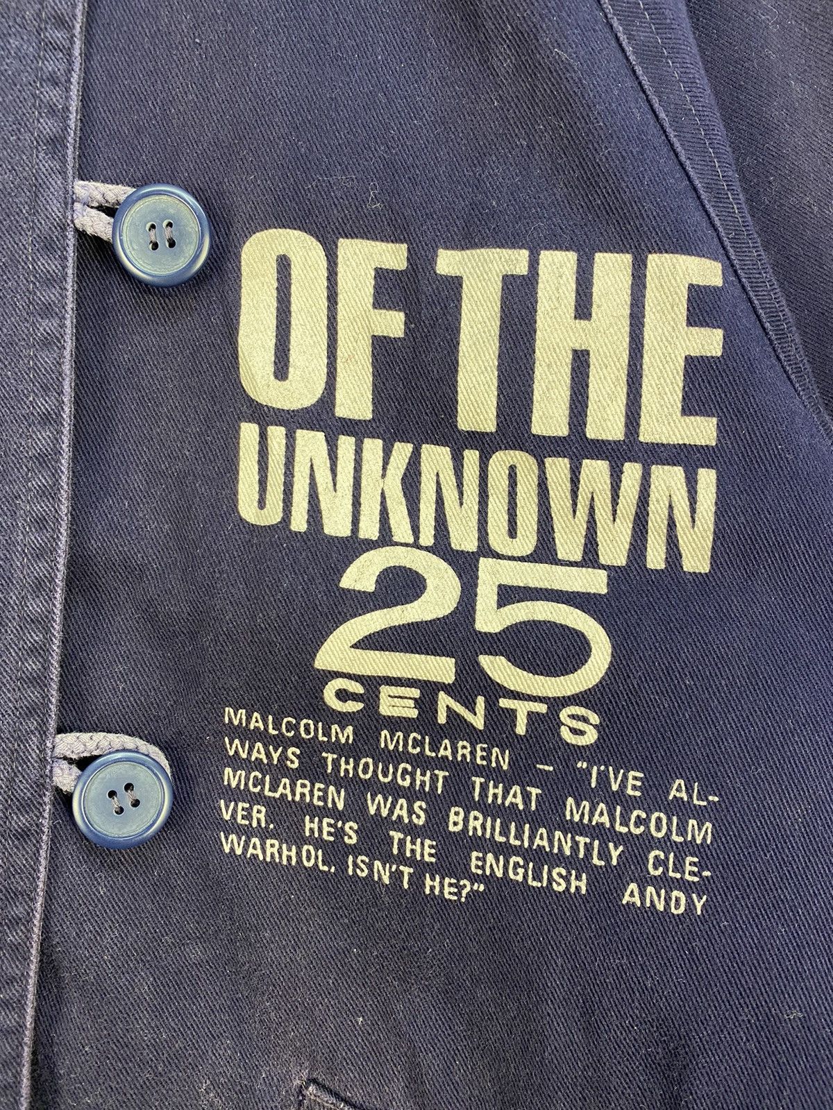 If Six Was Nine Vintage Malcolm Mclaren Of The Unknown 25 Cents Jacket Size US XL / EU 56 / 4 - 4 Thumbnail