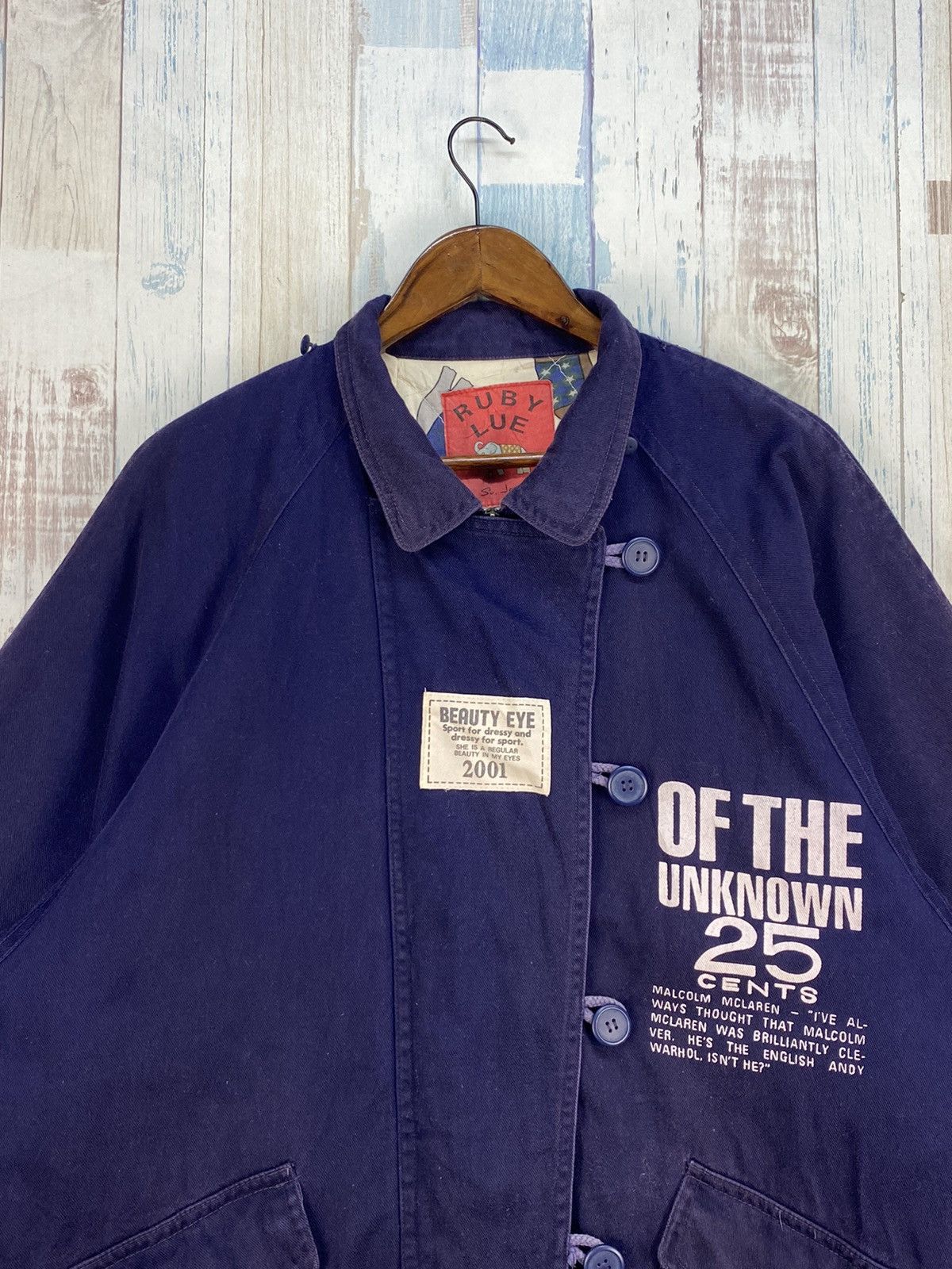 If Six Was Nine Vintage Malcolm Mclaren Of The Unknown 25 Cents Jacket Size US XL / EU 56 / 4 - 2 Thumbnail