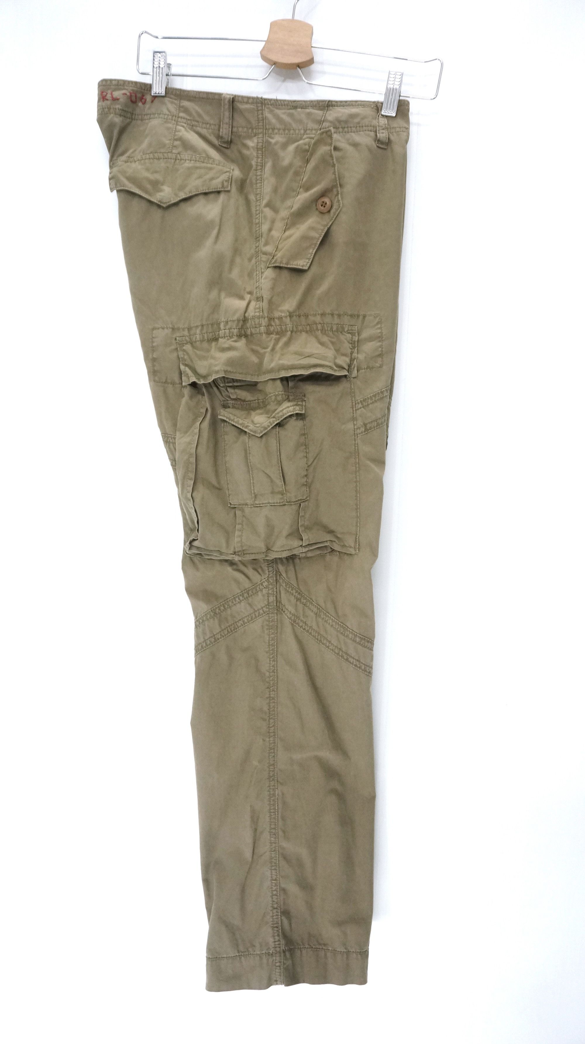Polo Ralph Lauren Polo Ralph Lauren Vintage Worn Out Lightweight Cargo Pants Size US 33 - 3 Thumbnail