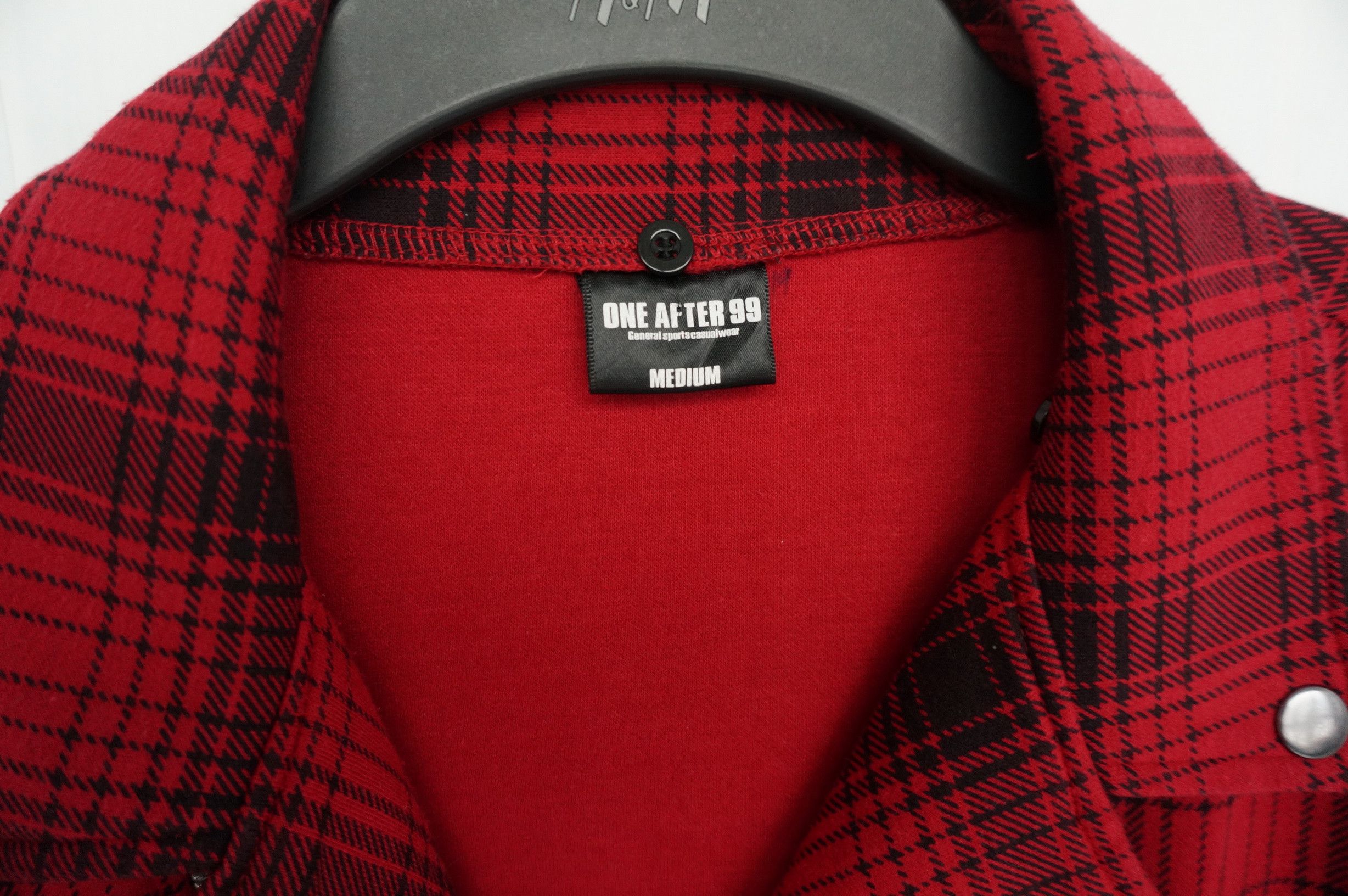 Japanese Brand ONE AFTER 99 Punk Shadow Plaid Tartan Slanted Zipper Jacket Size US S / EU 44-46 / 1 - 7 Thumbnail